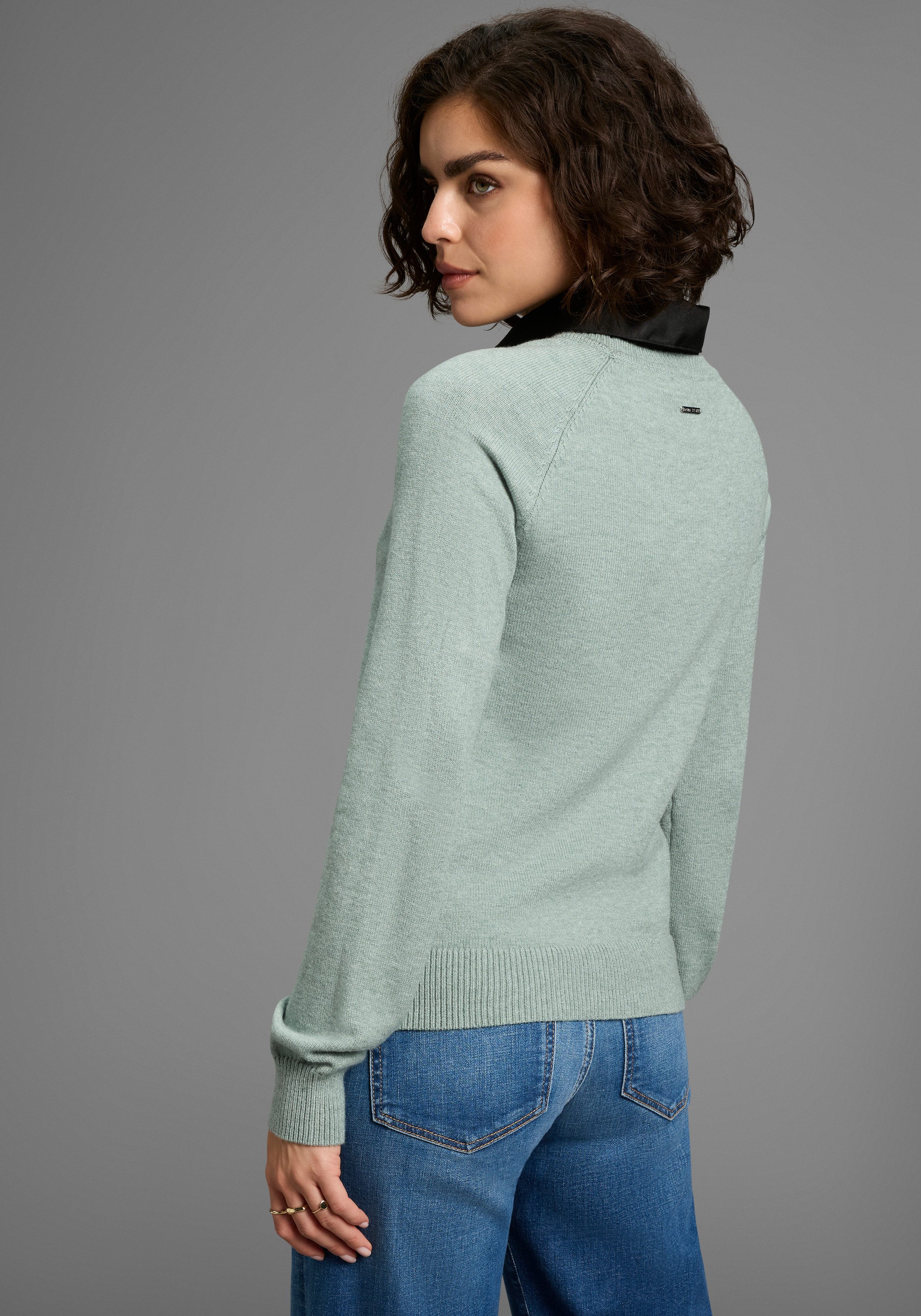 Laura Scott Strickpullover mit Rippkragen - günstig online kaufen