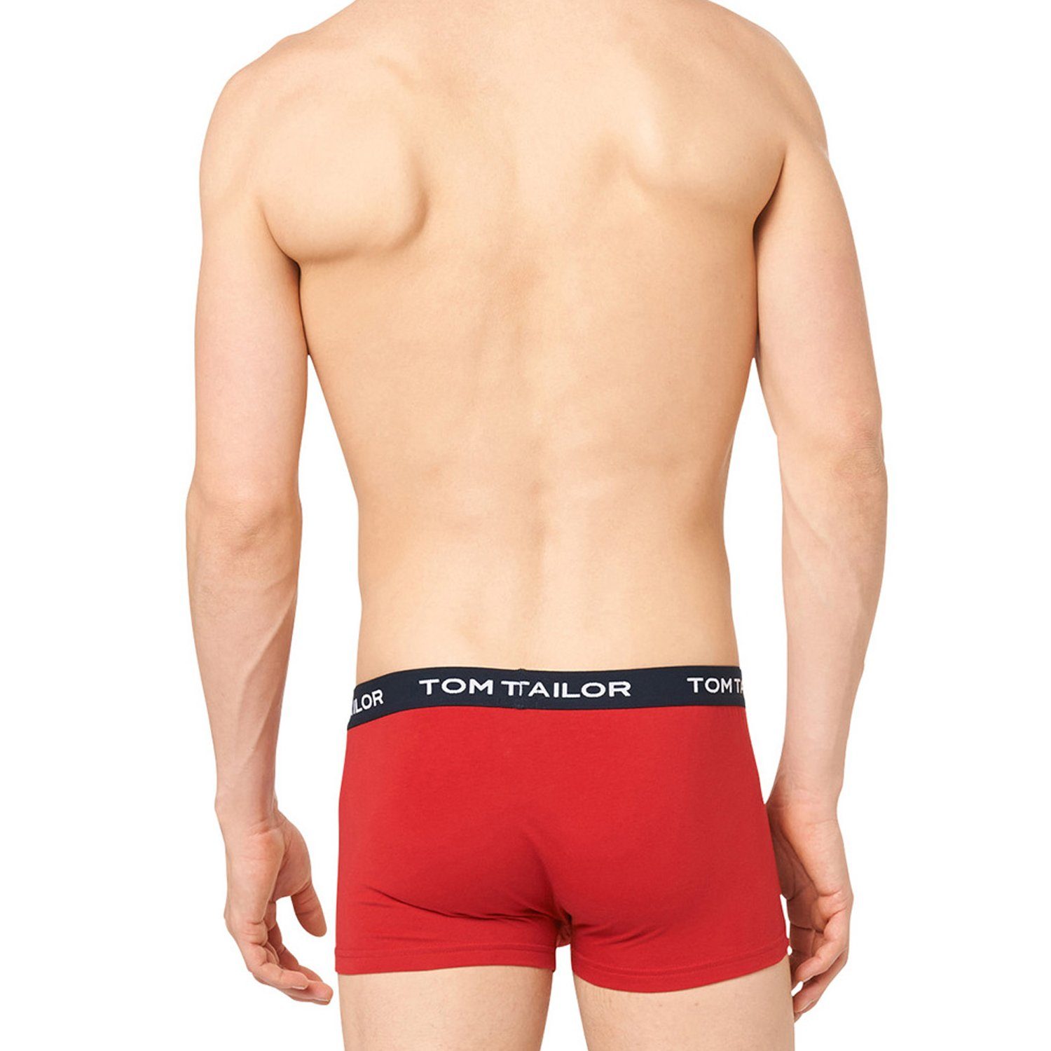 TAILOR Pack TOM Bein rot/blau/grün kürzerem (3-St) im Boxershorts mit 3er