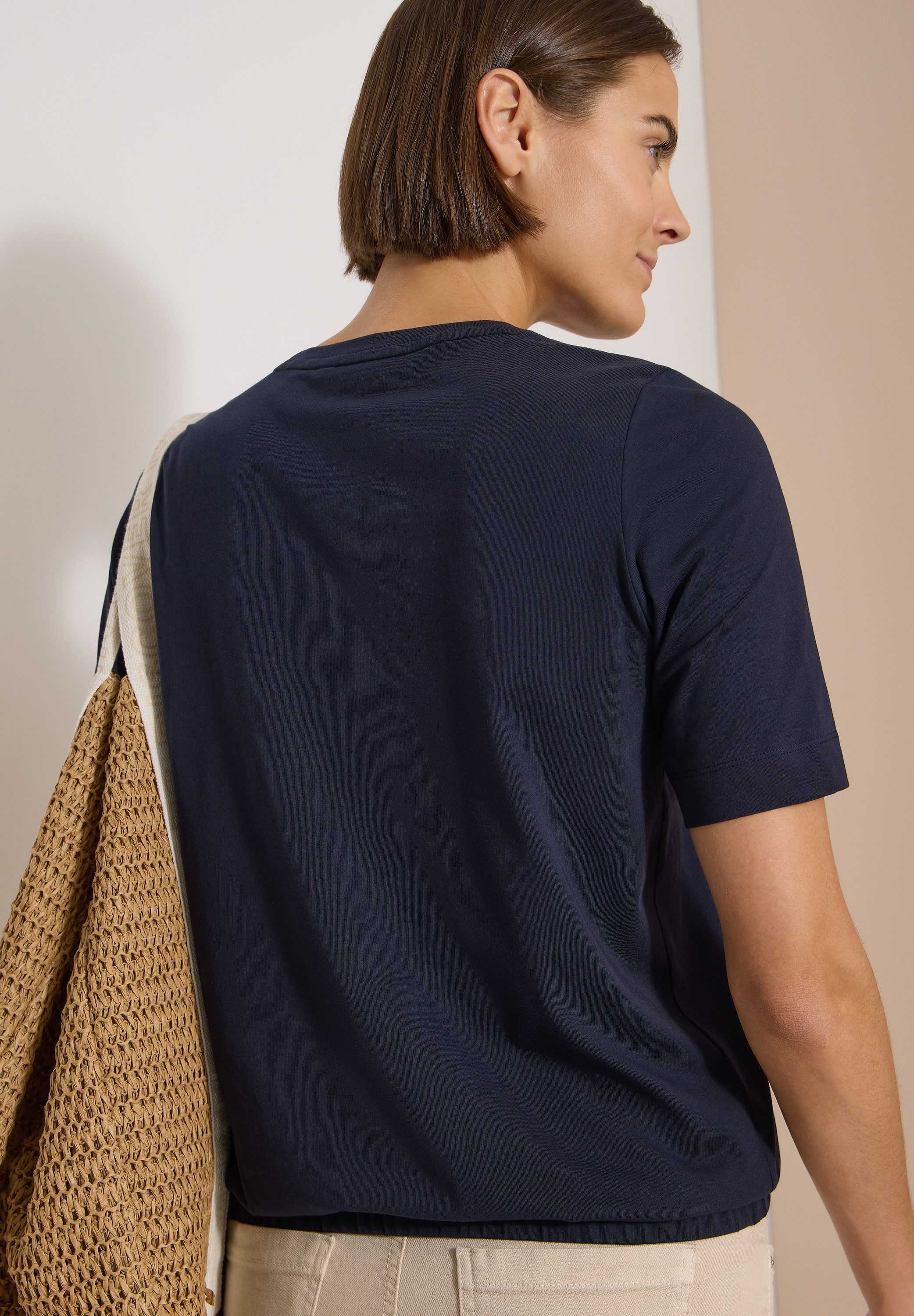 CECIL Kurzarmshirt Sommershirt mit Print