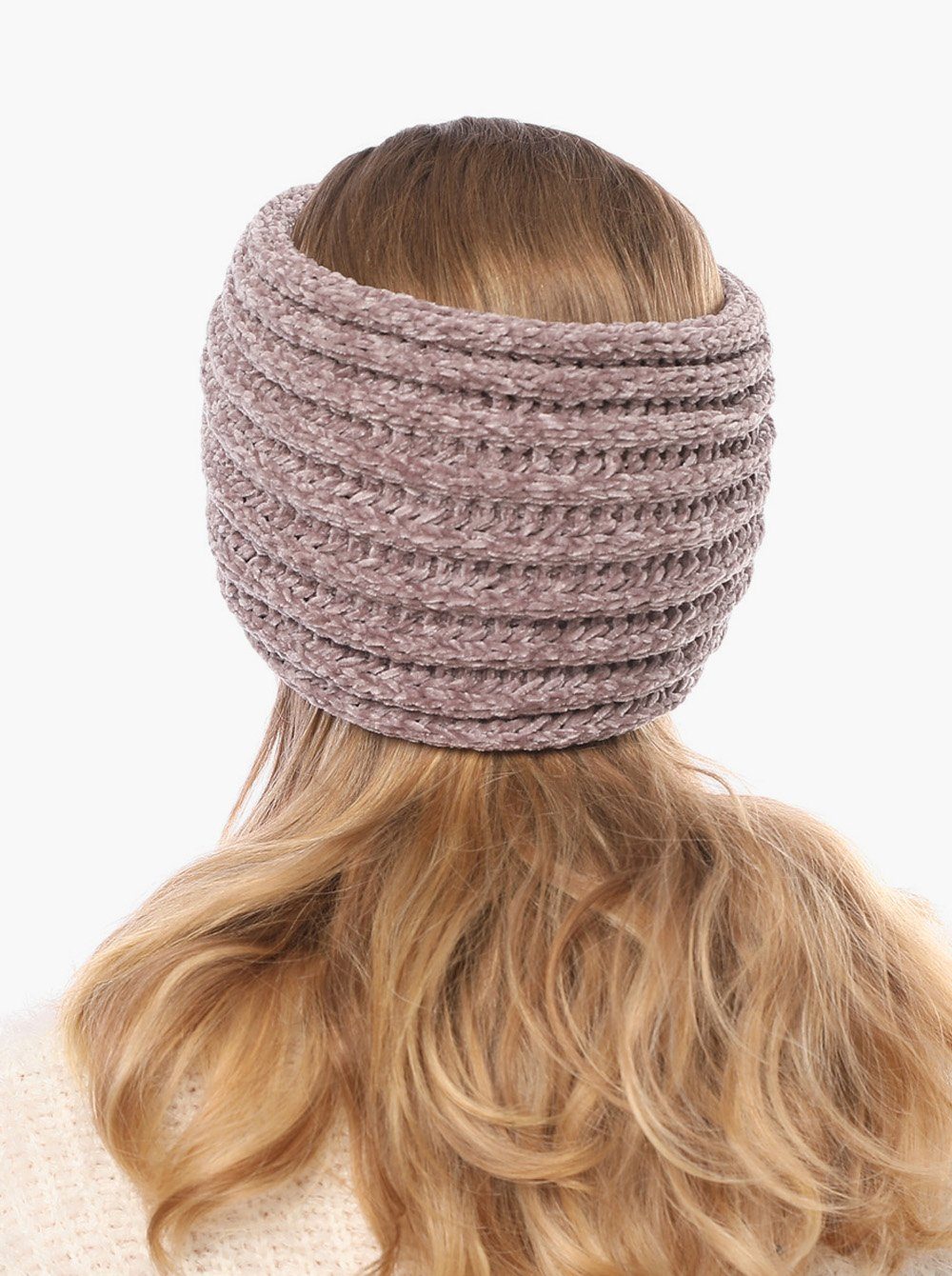 axy Haarband Damen Strick Stirnband mit Twist Knoten HBW3, Strick Winter Stirnband Hairband