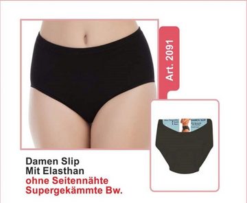 cwonlineshop Taillenslip 6er Pack Damen Slips Formslip Baumwolle (6-St) in klassischen Uni-Farben (Art-2090)