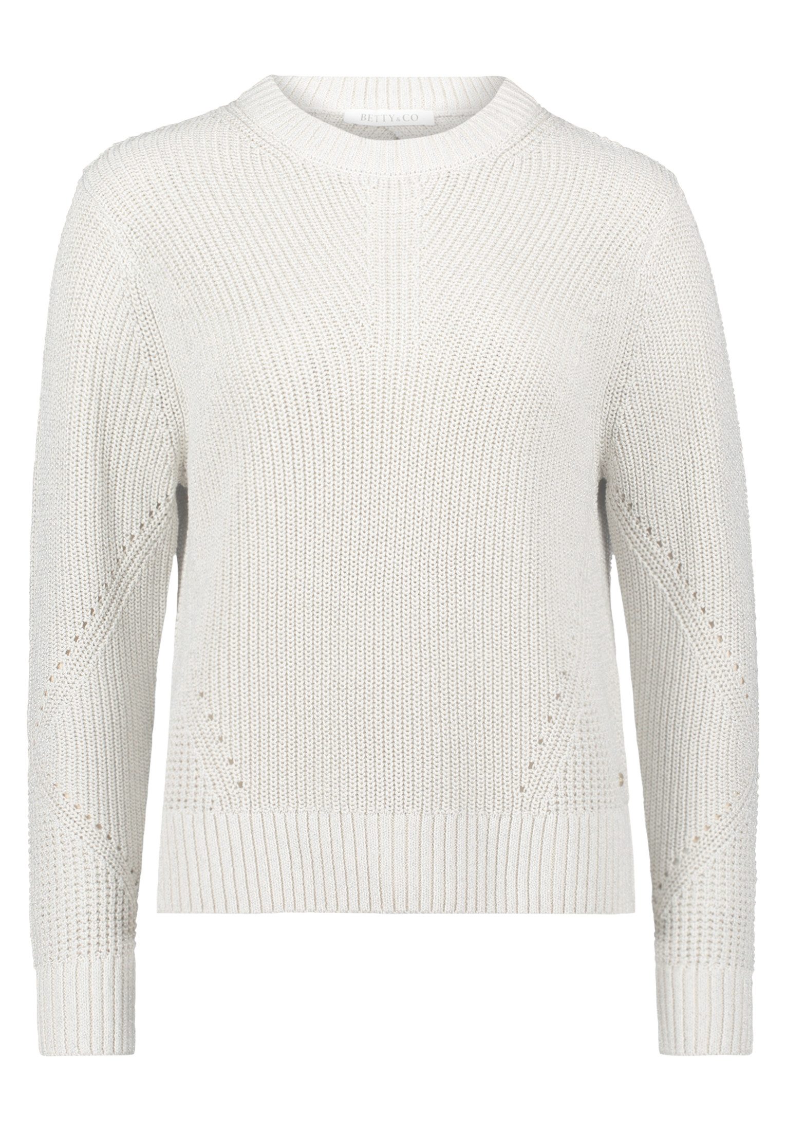 Betty&Co Strickpullover Damen Strickpullover mit Lurexfaden (1-tlg) günstig online kaufen