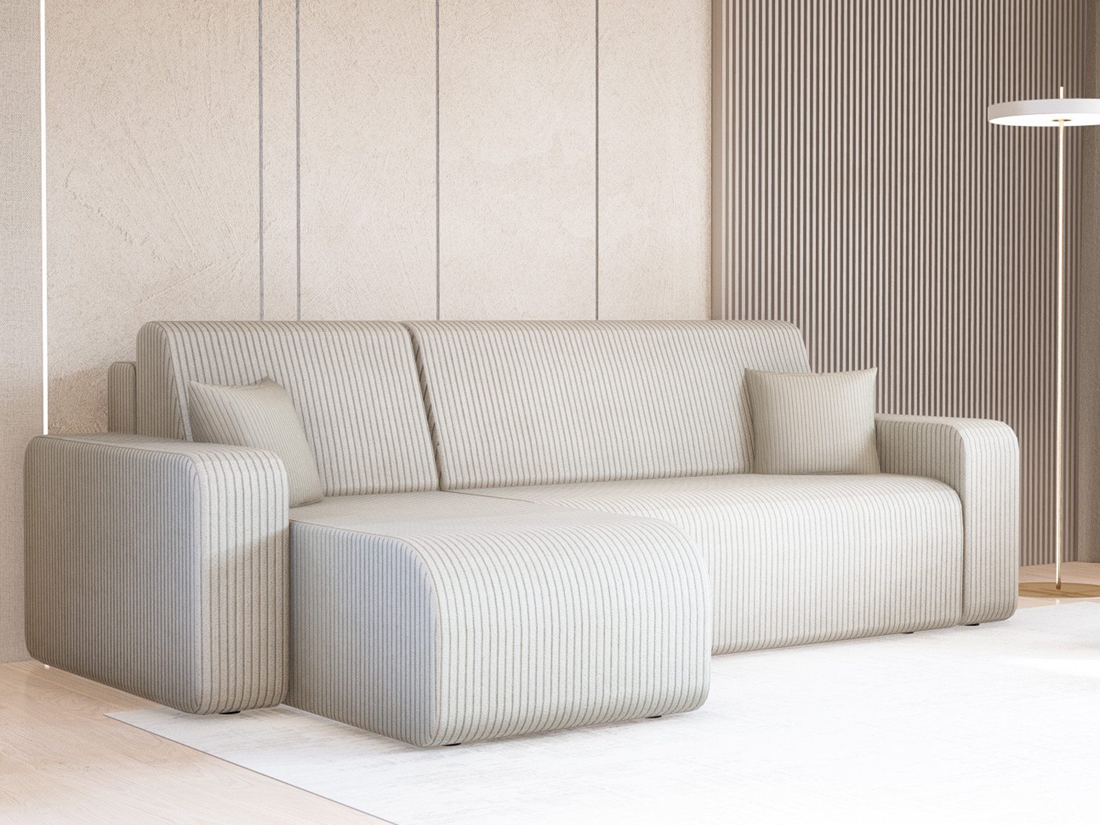 Compleo Ecksofa mit Schlaffunktion und Bettkasten günstig online kaufen