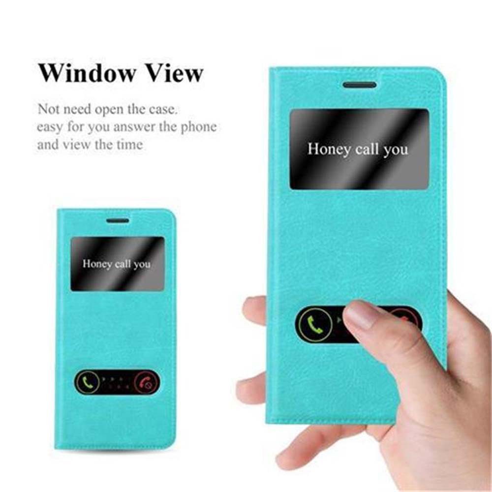 Cadorabo Handyhülle für Samsung Galaxy S7 EDGE Hülle Samsung Galaxy S7 EDGE, Klappbare Handy Schutzhülle - Hülle - mit Standfunktion und Kartenfach