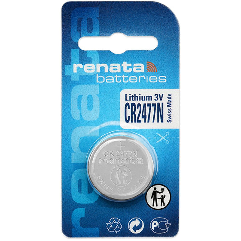 Renata Renata Knopfzelle CR 2477N 3 V 1 St. 950 mAh Lithium Knopfzelle, (3.00 V)