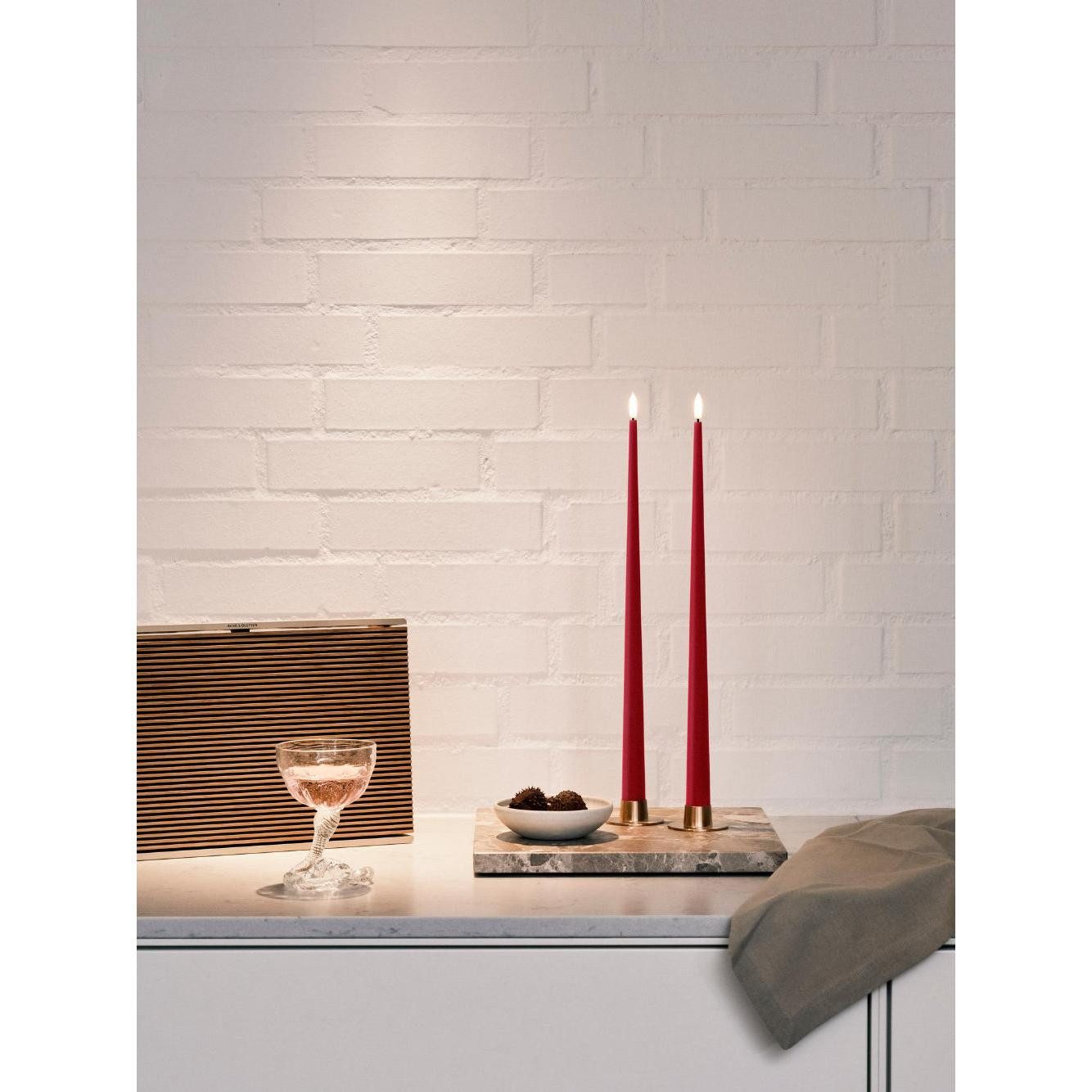 ester & erik LED-Kerze LED Spitzkerze Taper Candle Winter Berry (30cm) (2-teilig)