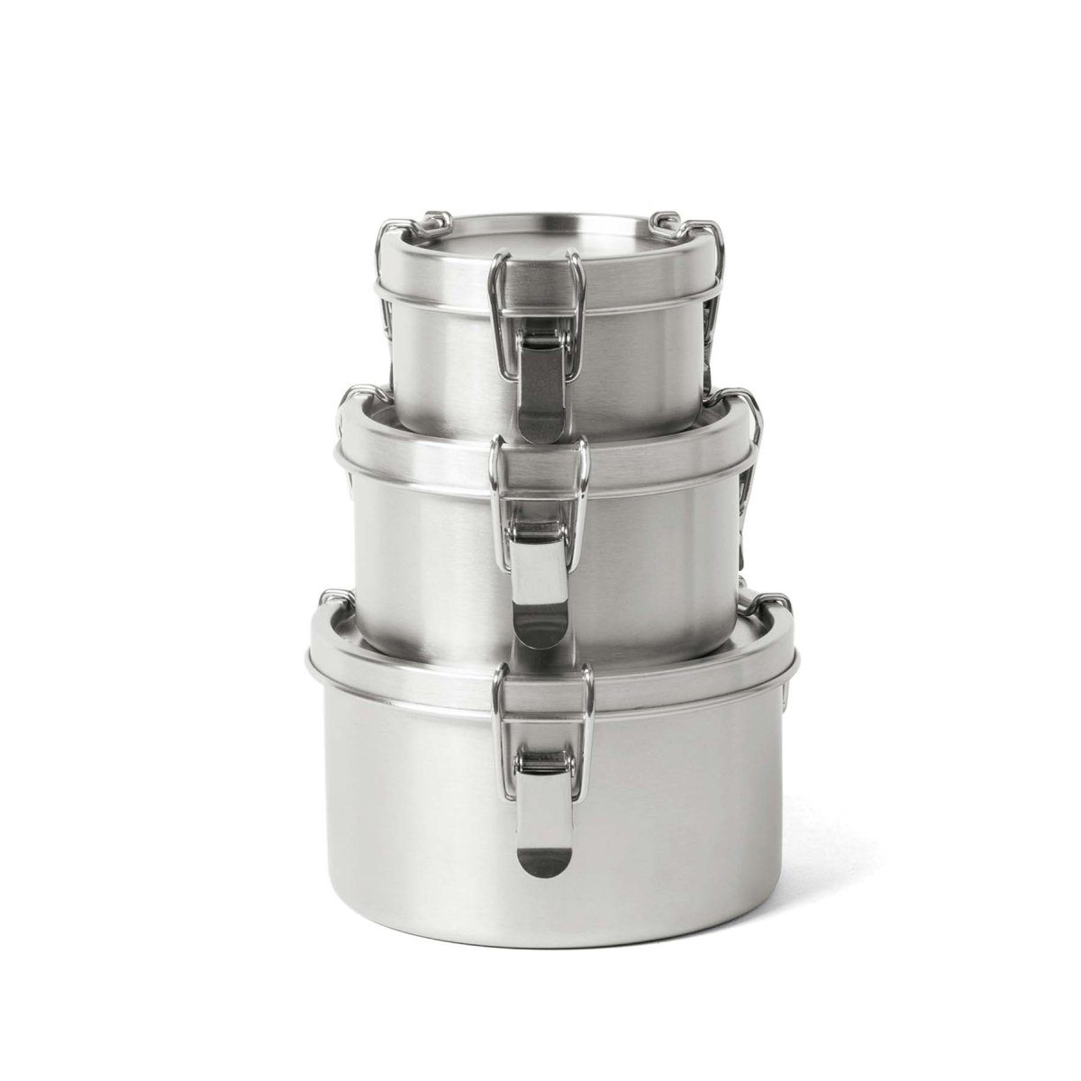 ECO Brotbox Lunchbox Brotbox Bao Bowls+ 3er Set Edelstahl Brotdose, Edelstahl