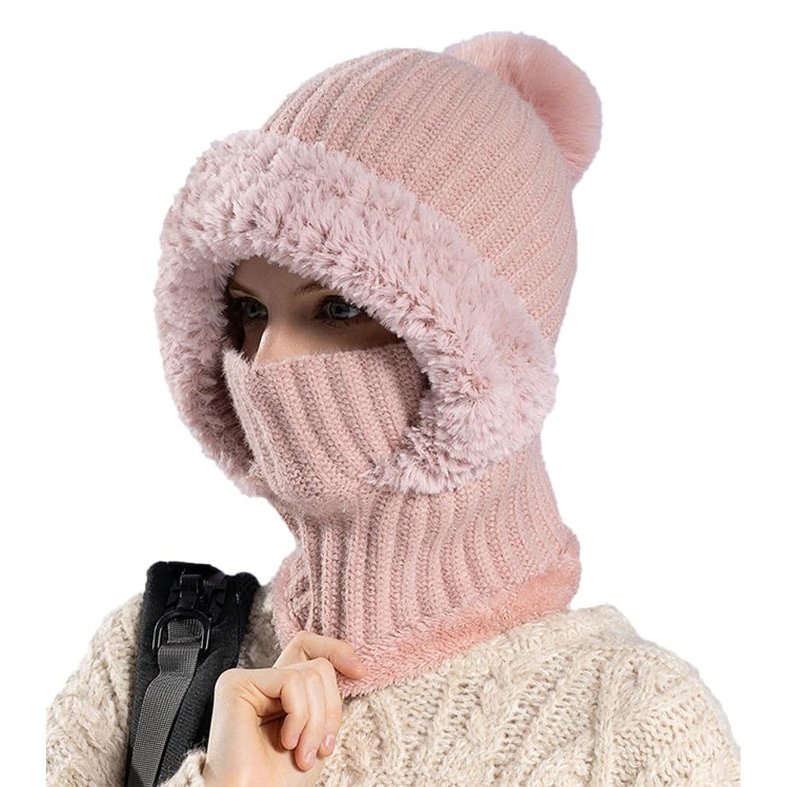 HAUSS SPOLE Strickmütze Balaclava Kapuze mit atmungsaktiv Strick Balaclava günstig online kaufen
