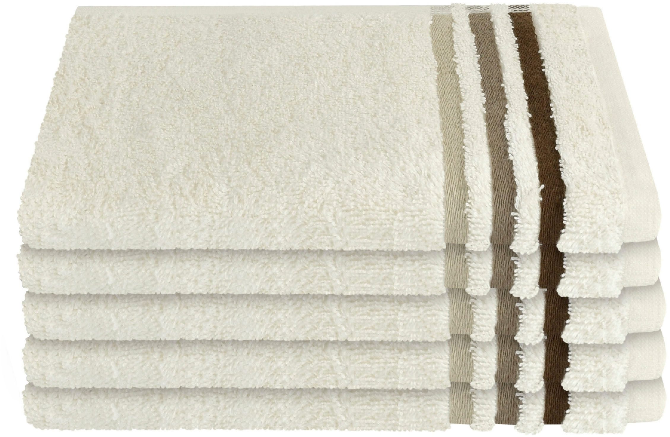 Schiesser Gästehandtücher Skyline Color aus 100 % Baumwolle mit eleganter S günstig online kaufen