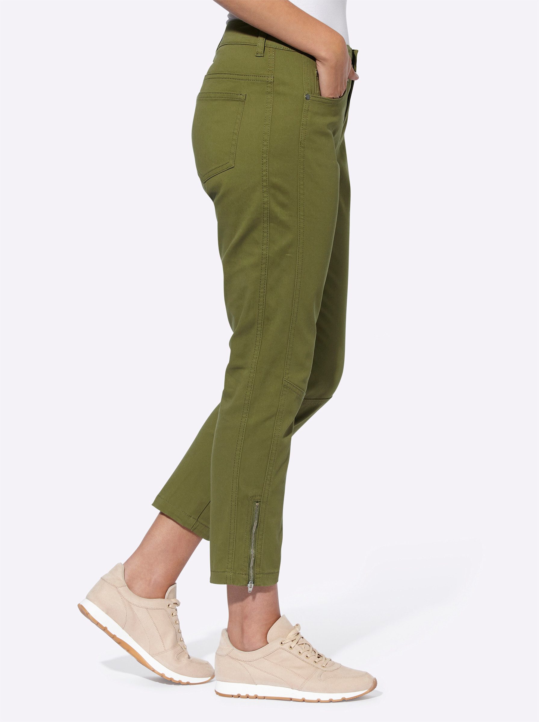heine Jerseyhose Röhrenhose Innenbeinlänge ca. 65 günstig online kaufen