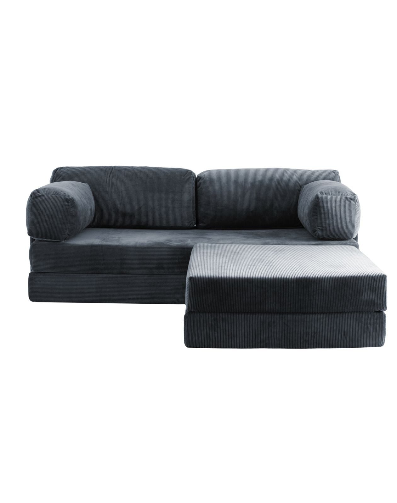 Wuuh Ecksofa Teddy Ecksofa, 3-in-1 Nutzung: Als Ecksofa, Liegensofa