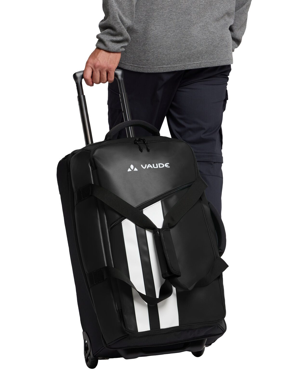 VAUDE Trolley Rotuma 65, 2 Rollen, Reisetasche mit Rollen und Teleskopgriff, 65 Liter