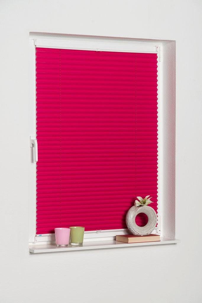 K-HOME Plissee Klemmfix Pisa, verdunkelnd, ohne Bohren, verspannt, Klemmfix günstig online kaufen