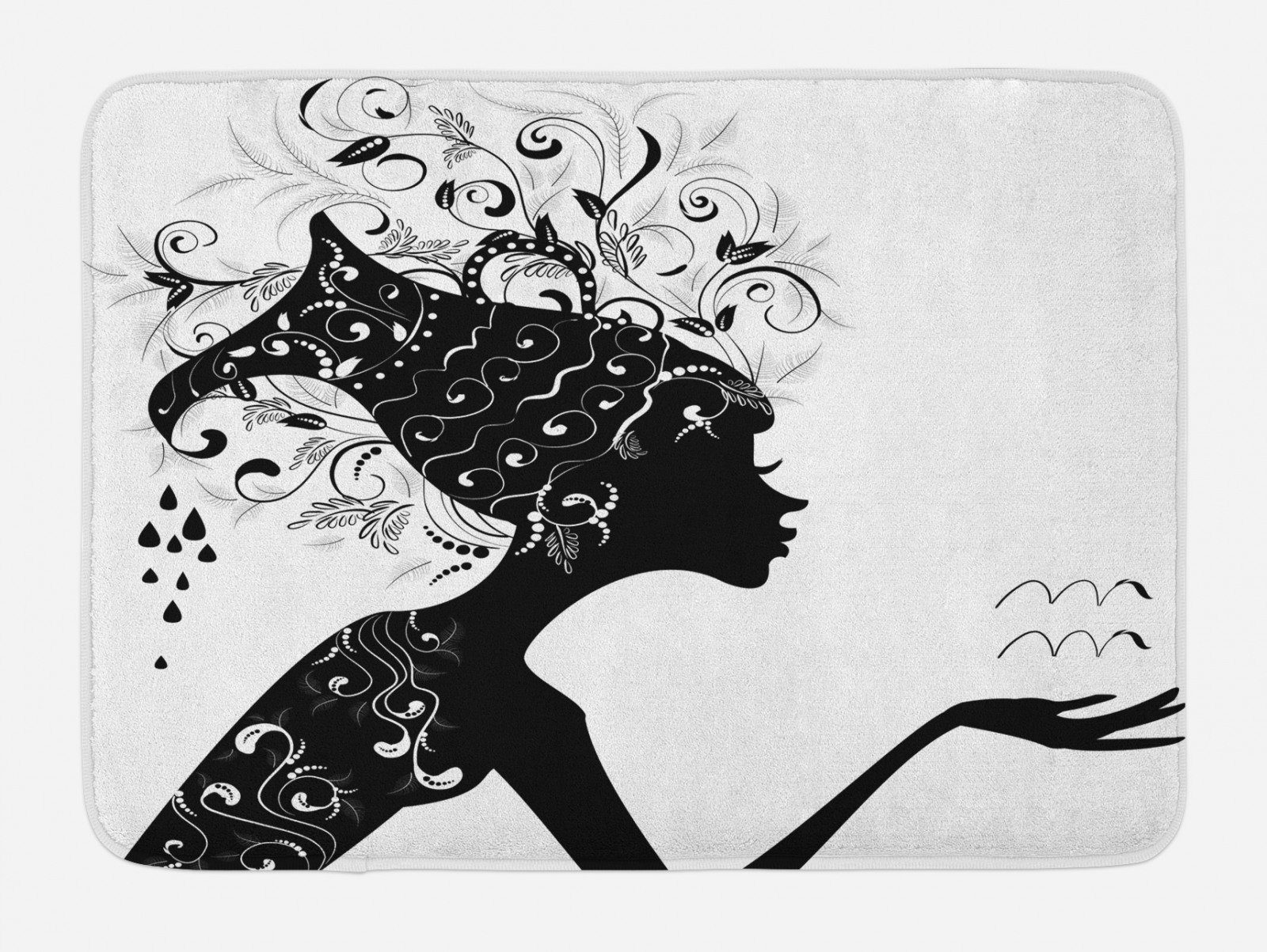 Badematte »Plüsch Badezimmer Dekor Matte mit rutschfester Rückseite