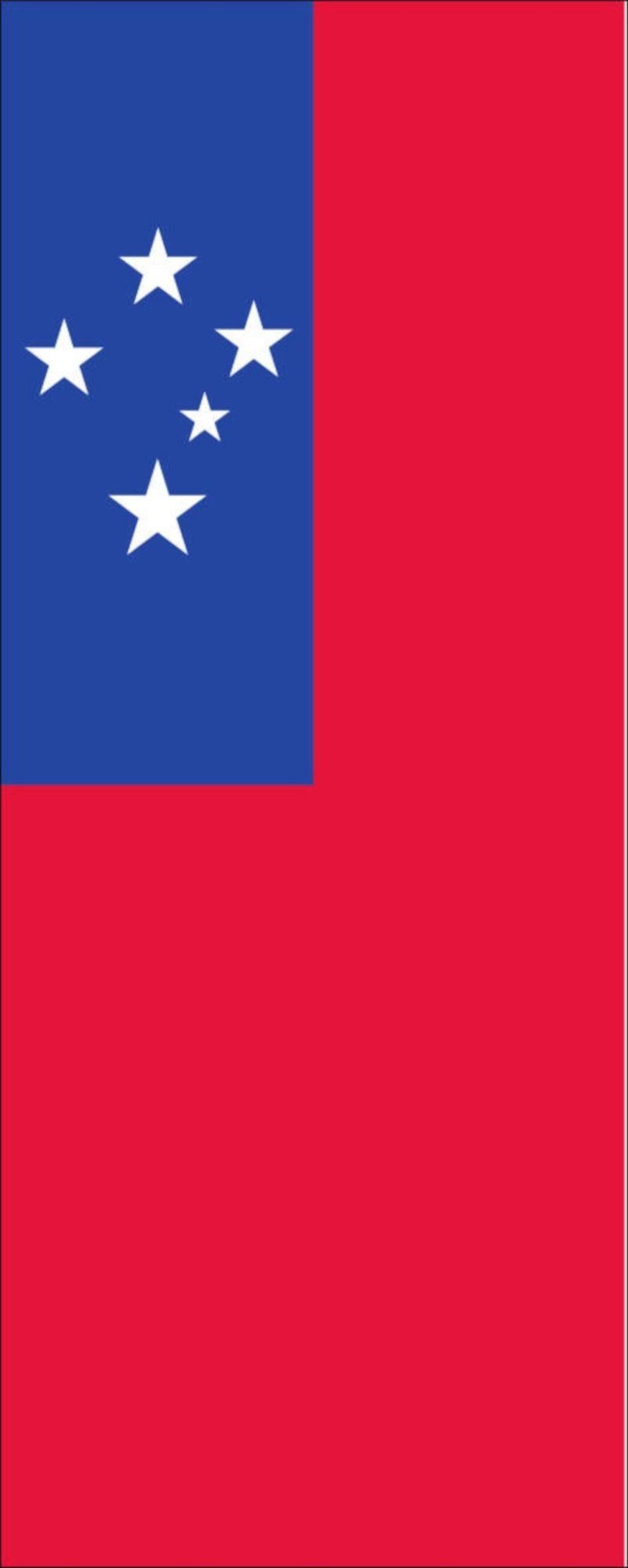 110 g/m² Flagge Flagge Samoa Hochformat flaggenmeer