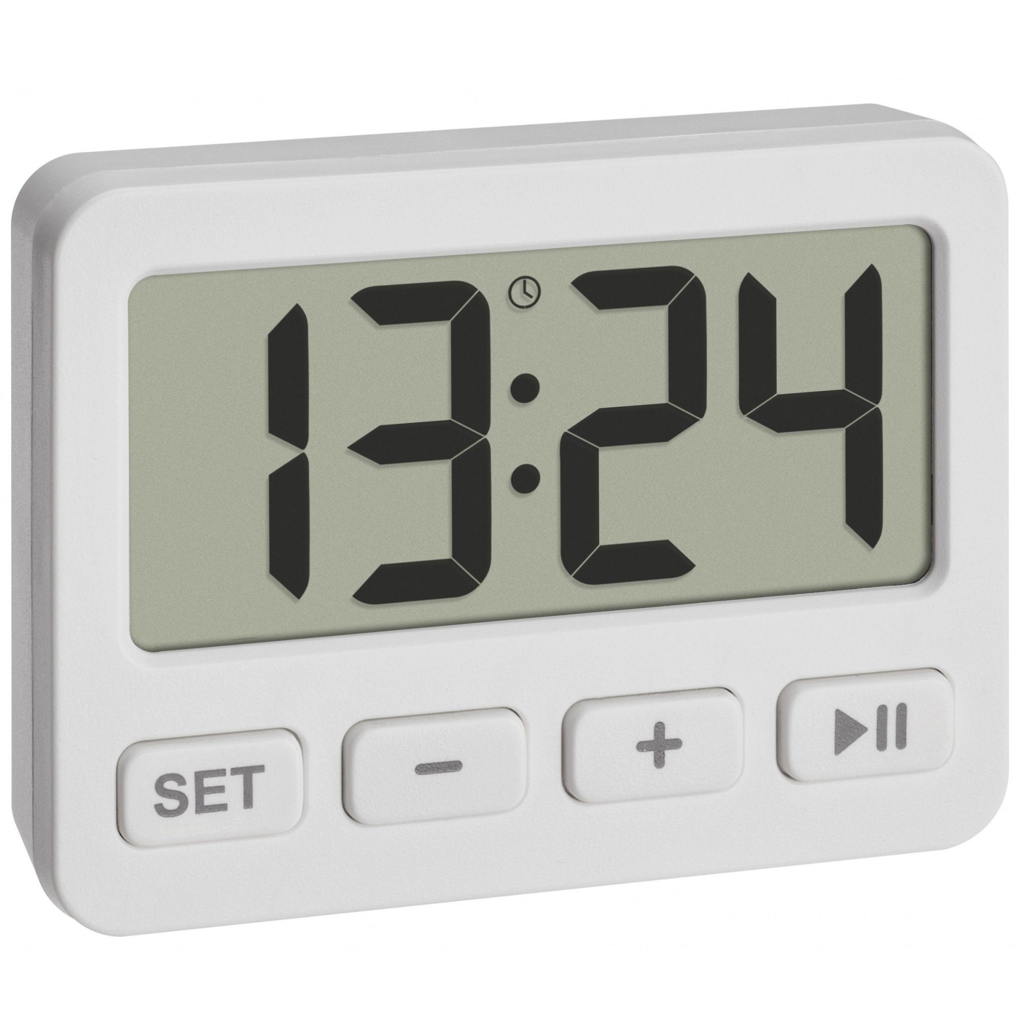 Küchentimer TFA 60.2036 Wecker mit Timer und Stoppuhr Digitaluhr Reisewecker