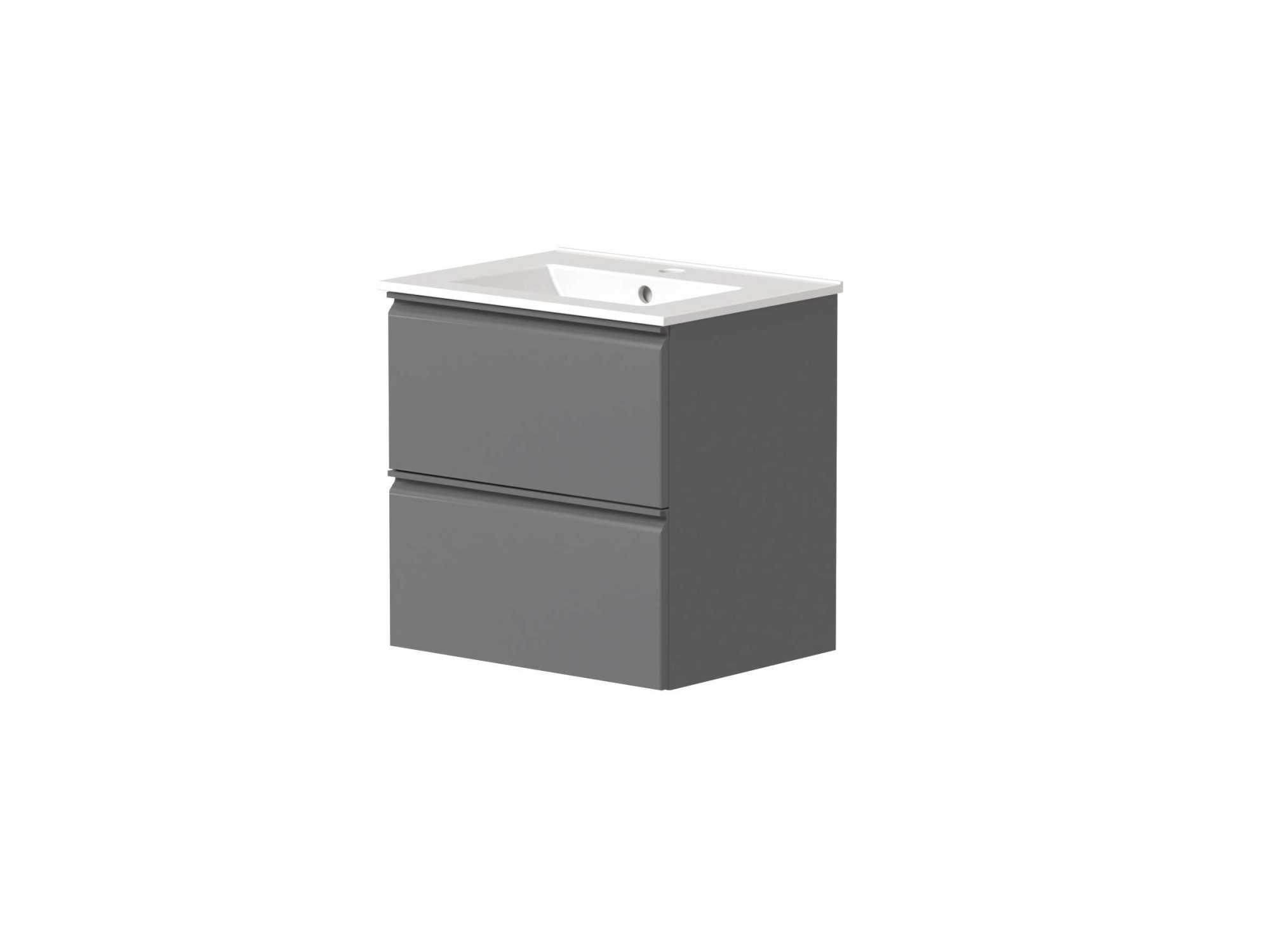 welltime Waschtisch Cosmos in verschiedenen Ausführungen inkl. Waschbecken, Badmöbel, Waschplatz mit 2 Schubladen, Soft-Close-Funktion, FSC®