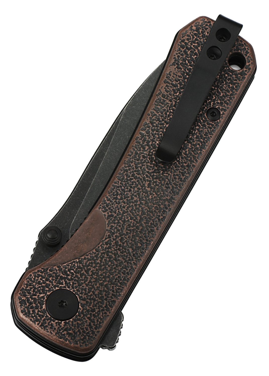 QSP Taschenmesser QSP Hawk Einhandmesser mit 14C28N Stahl und Kupfergriff, (1 St), Einhandmesser, Edelstahlklinge