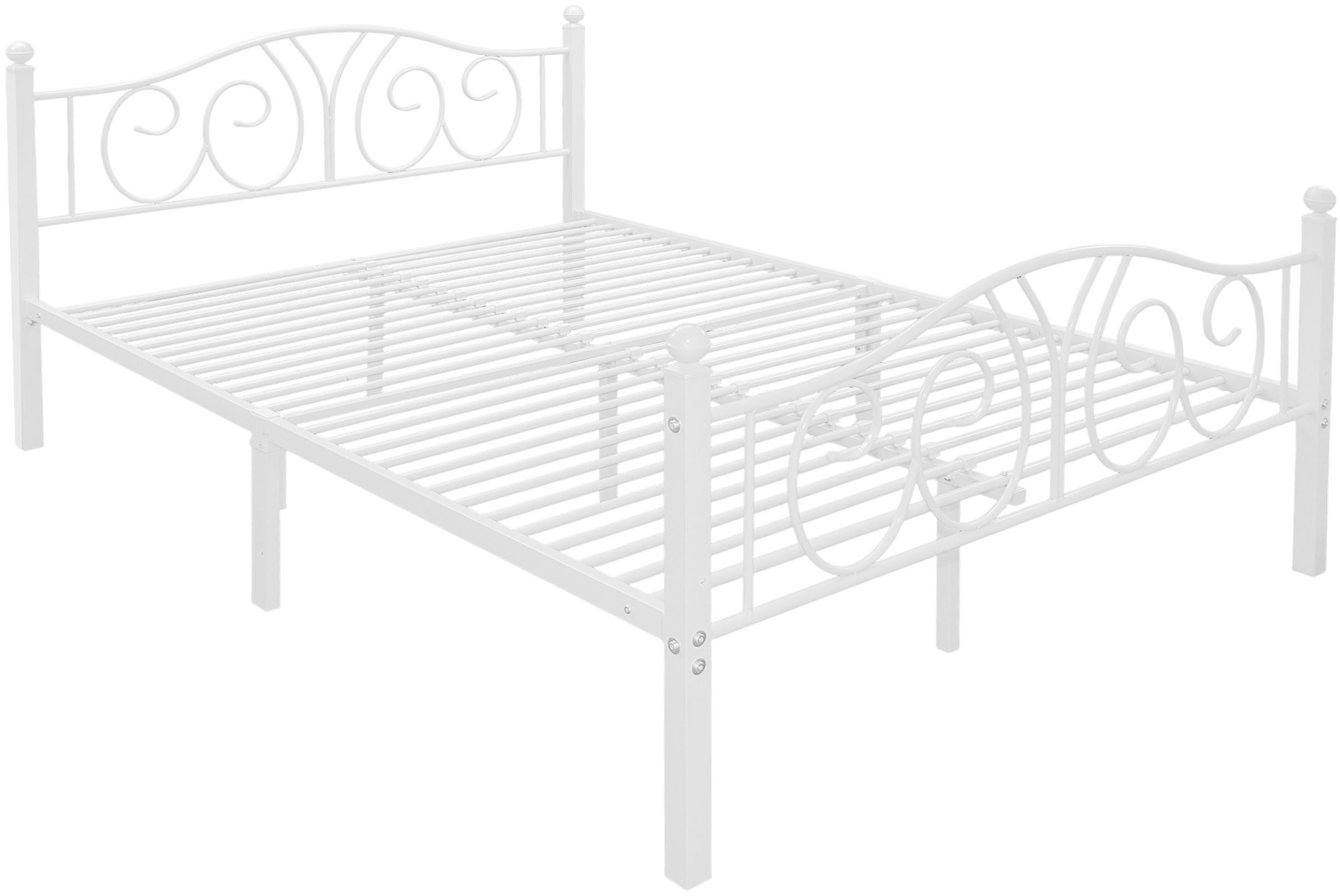 OTTO home Metallbett LUND Landhausbett Bett Märchenbett Prinzessinbett, Träume wie im Märchen: Dein romantisches Metallbett in 2 Breiten