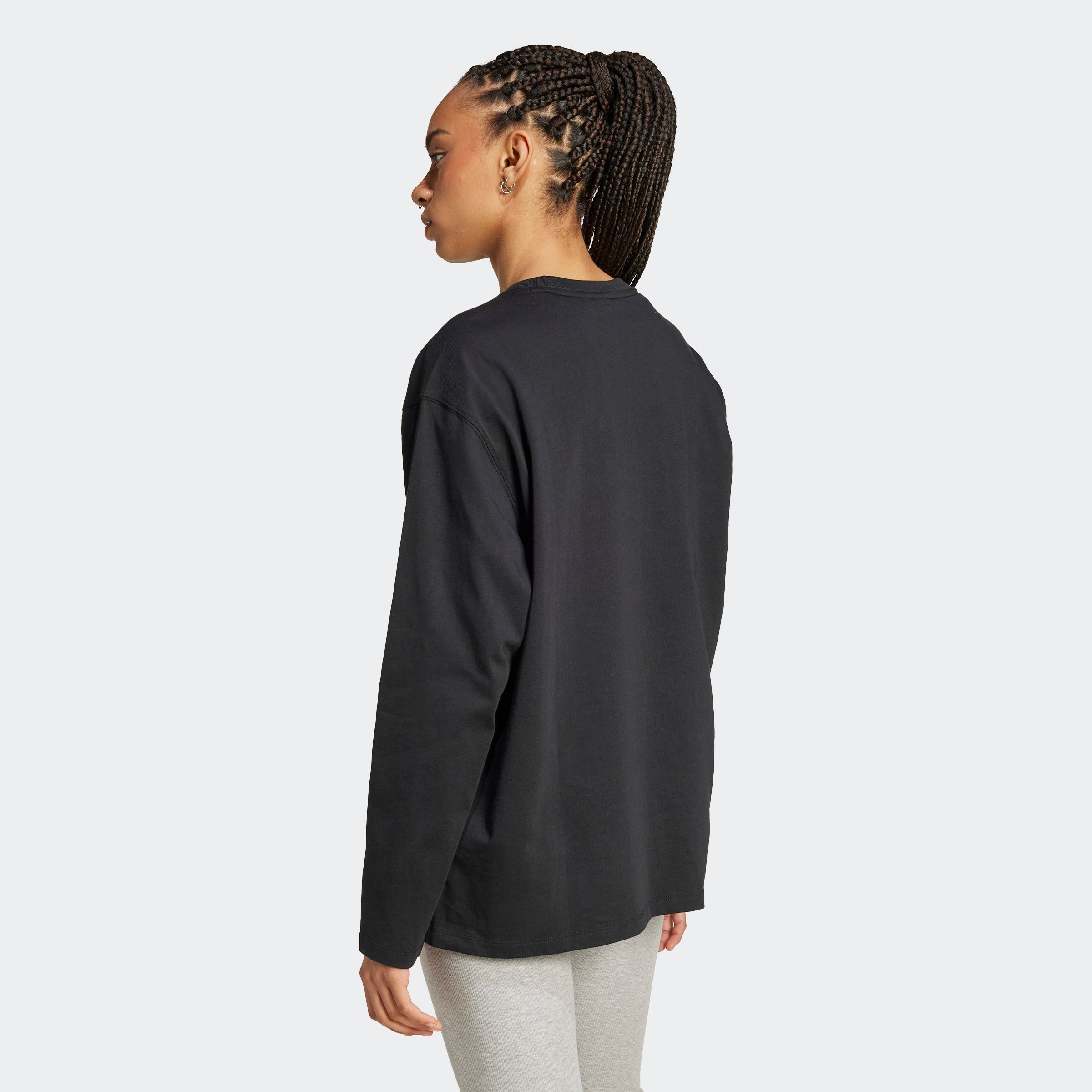 adidas Originals Langarmshirt ESSENTIALS LONGSLEEVE lockerer Schnitt, Langarm, aus Baumwolljersey