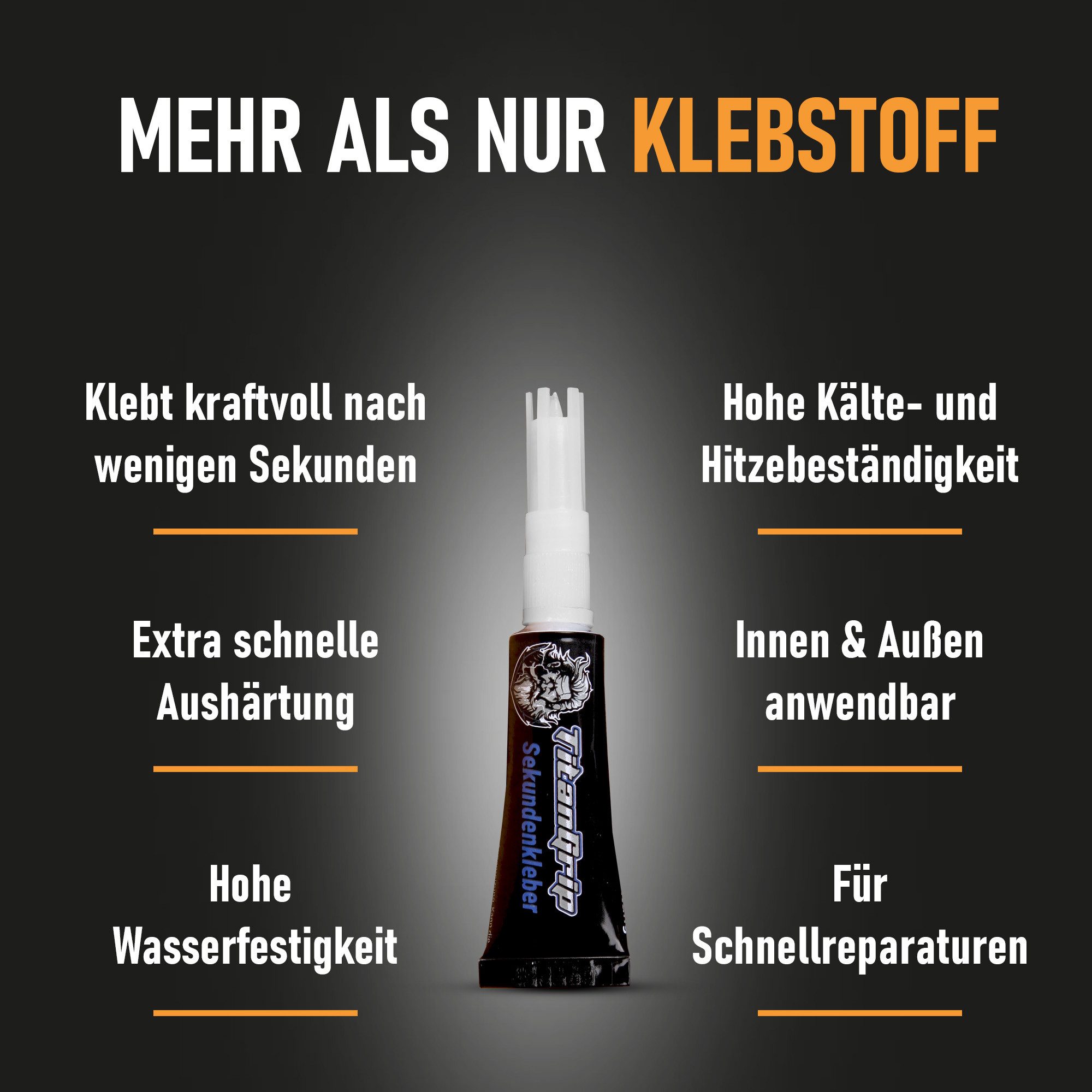 Bestlivings Sekundenkleber Gel extra stark, (10-tlg), hitze- und kältebeständig, für Holz, Metall, Kunststoff, Porzellan