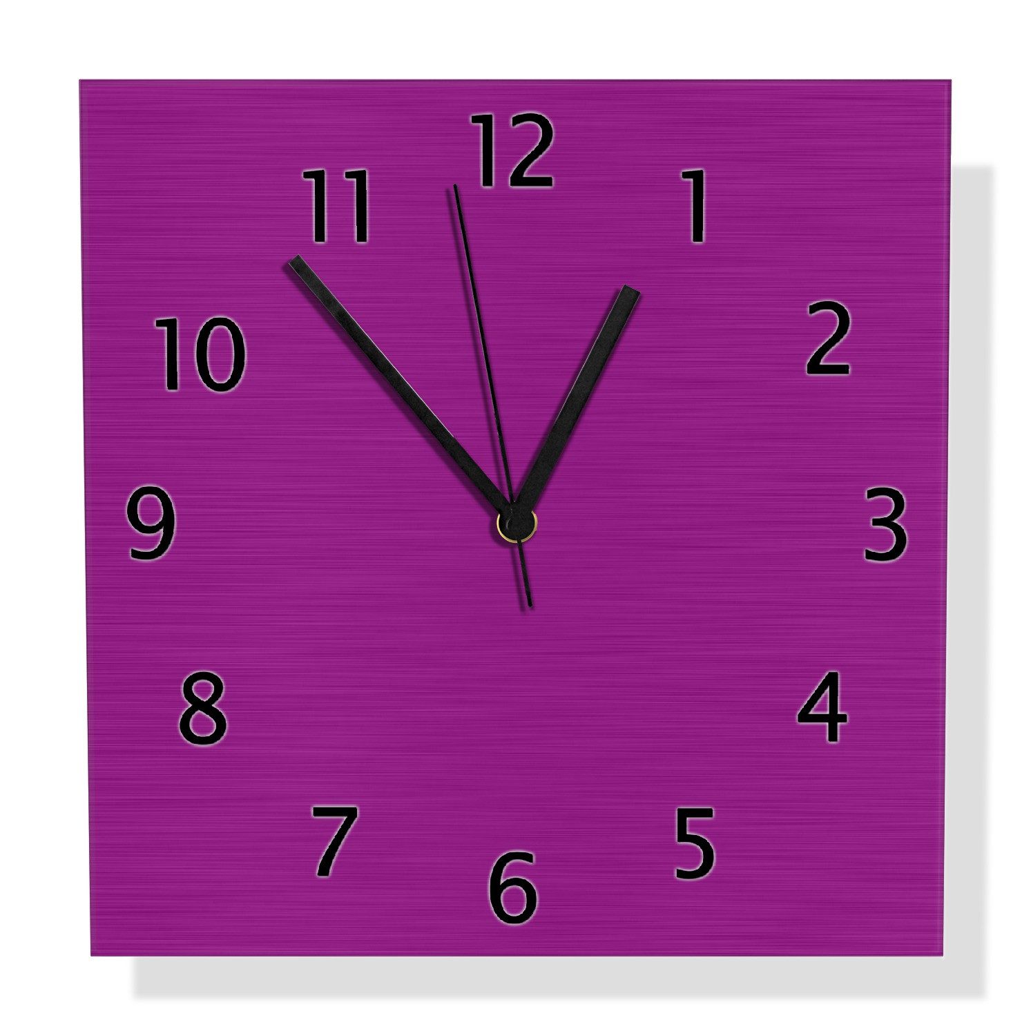 Wallario Wanduhr Lila (Aluverbunduhr)