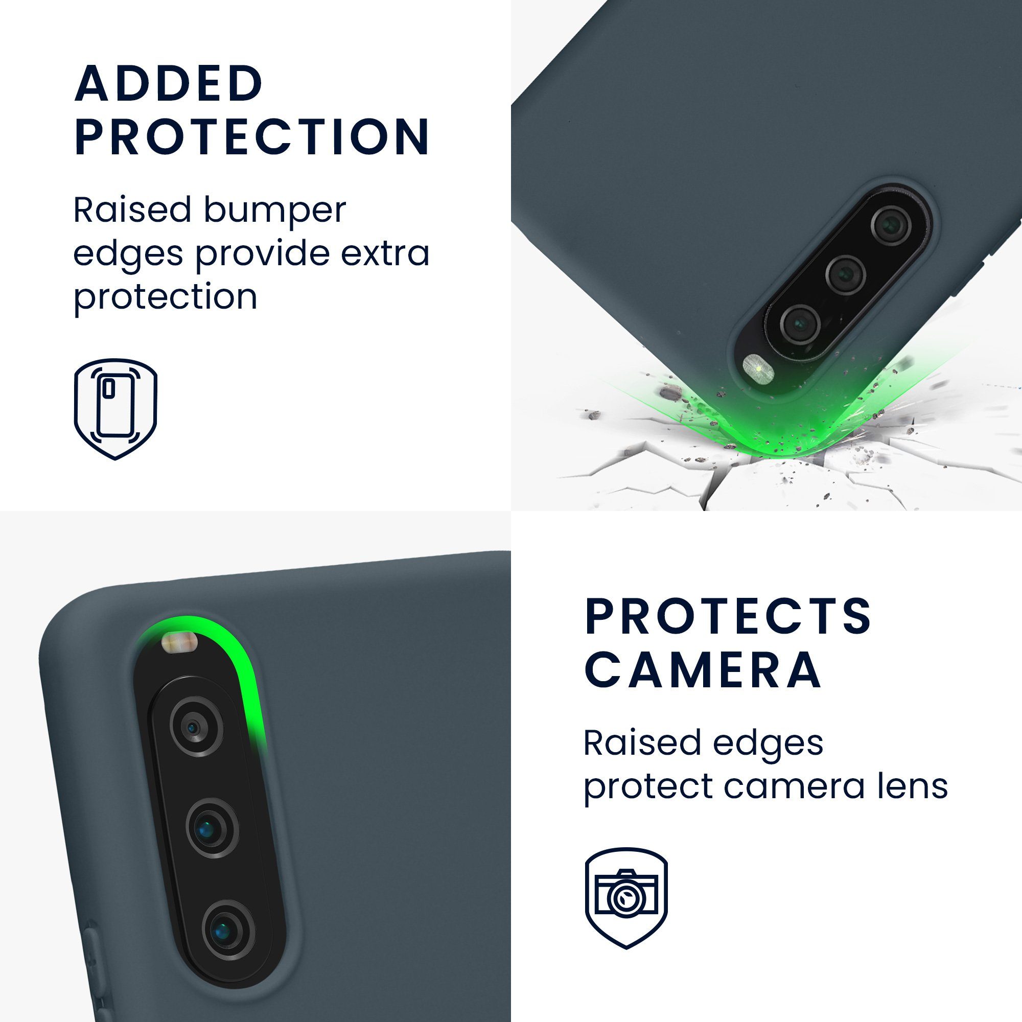 kwmobile Handyhülle Hülle für Sony Xperia 10 IV, Hülle Silikon - Soft Handyhülle - Handy Case Cover