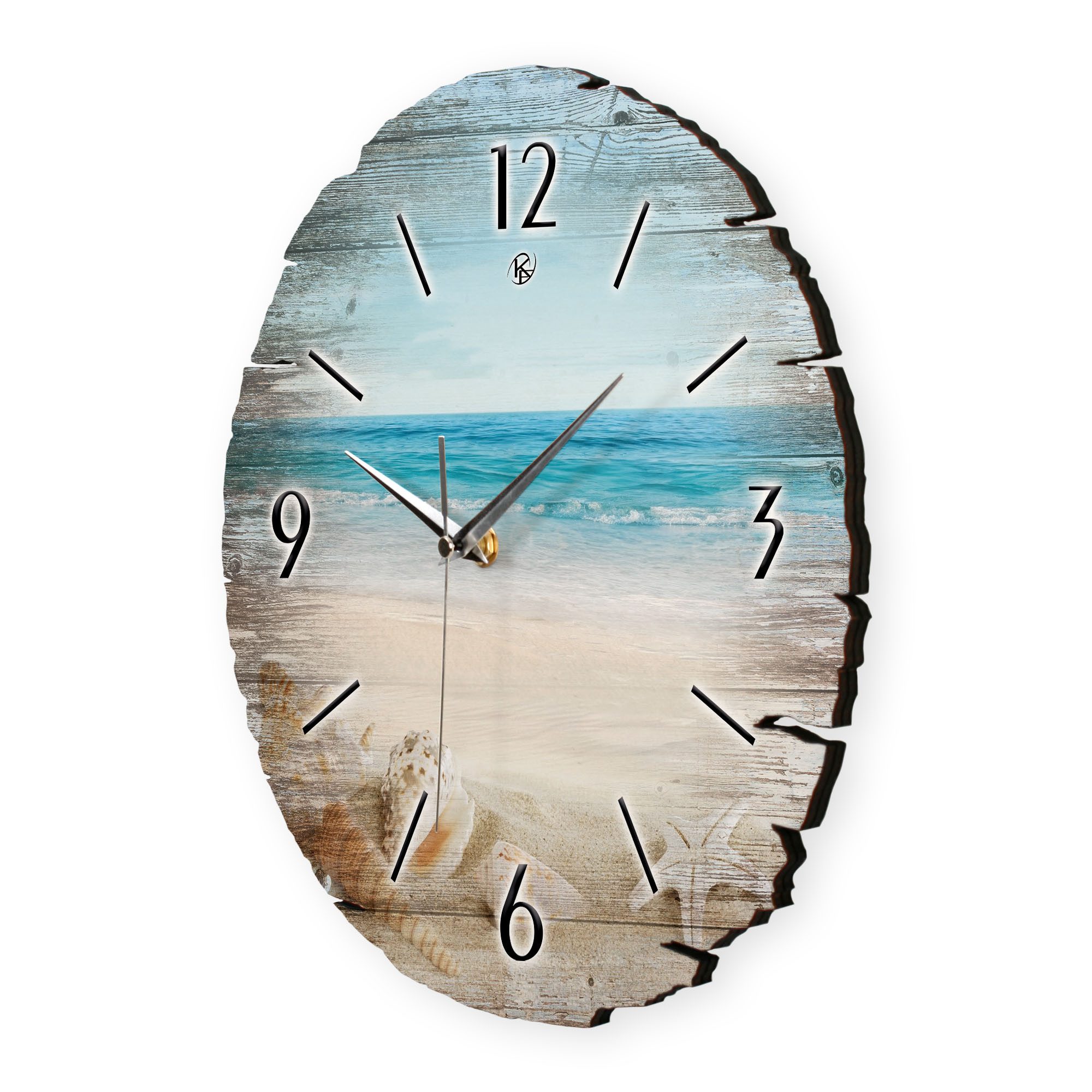 Kreative Feder Wanduhr Wanduhr "Südsee-Strand" aus günstig online kaufen