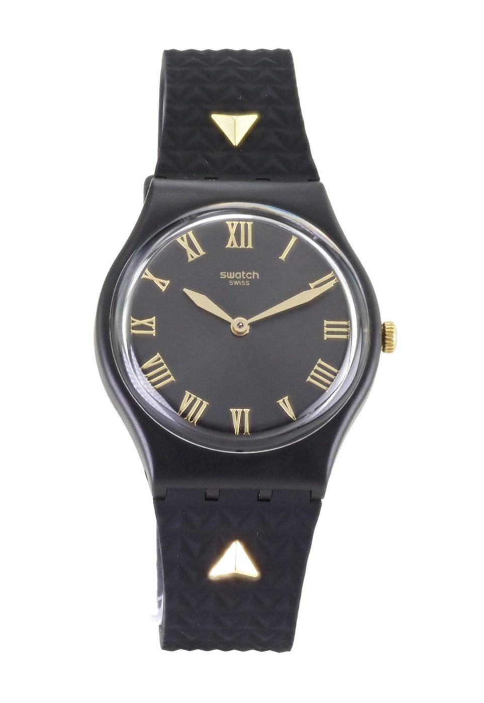 Swatch Quarzuhr Swatch Damen Quarz Uhr GB324 LANCELOT X119, (Gold)