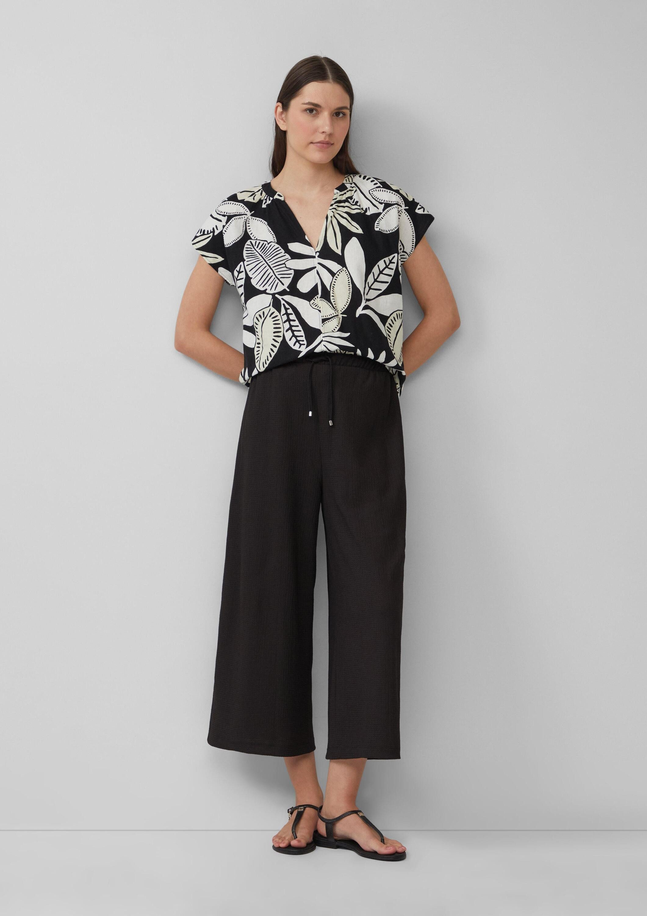 s.Oliver Culotte Hose Strukturierte Culotte mit günstig online kaufen
