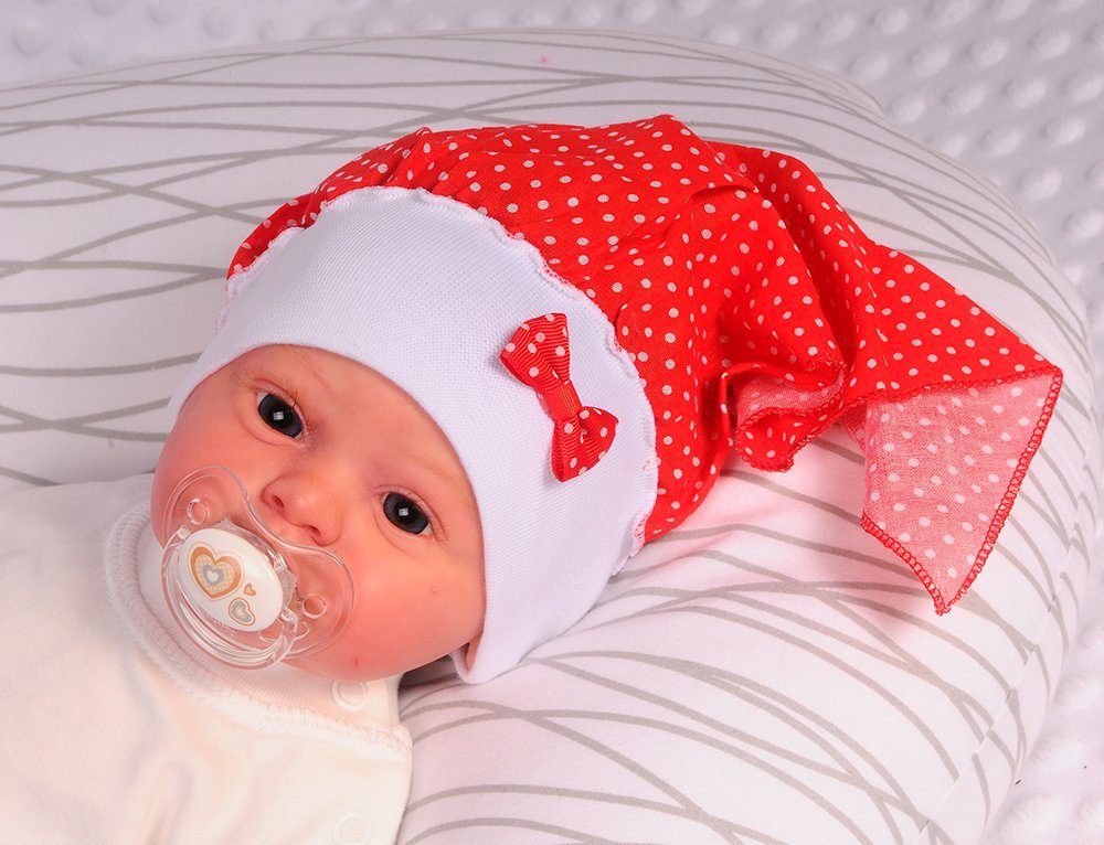 Erstlingsmütze Bortini Kopftuch Sommer La Stirnband für Baby Kopftuch