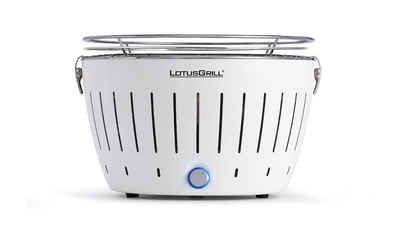 LotusGrill Holzkohlegrill Classic mit USB-Anschluss in Weiss