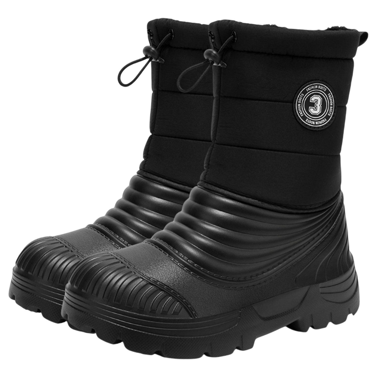 Refttenw Warme Schneestiefel,Plüsch Winterstiefel,Rutschfeste Baumwollschuhe Winterstiefel
