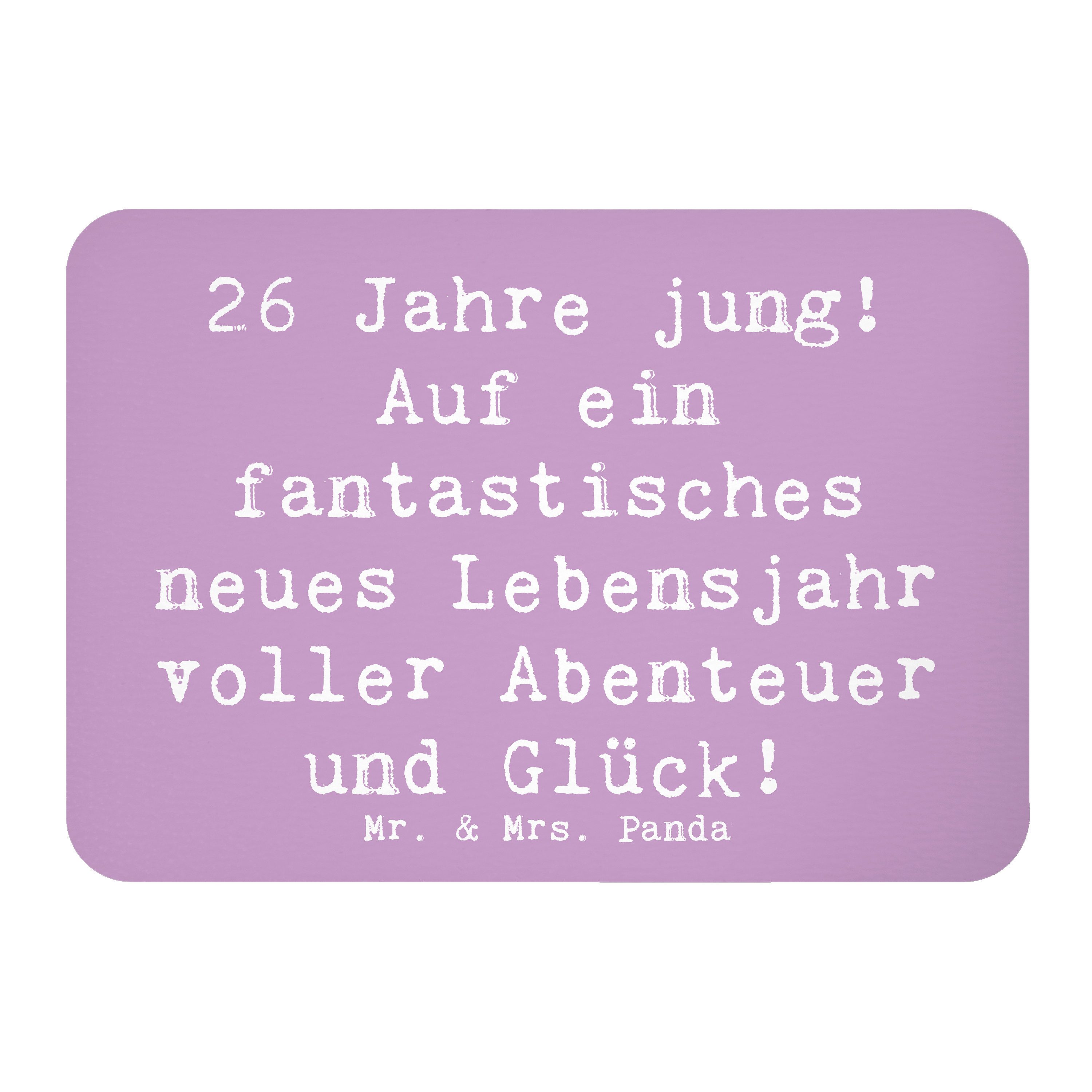 Magnet Spruch 26. Geburtstag - Lavendeltraum - Geschenk, neues Lebensjahr, D