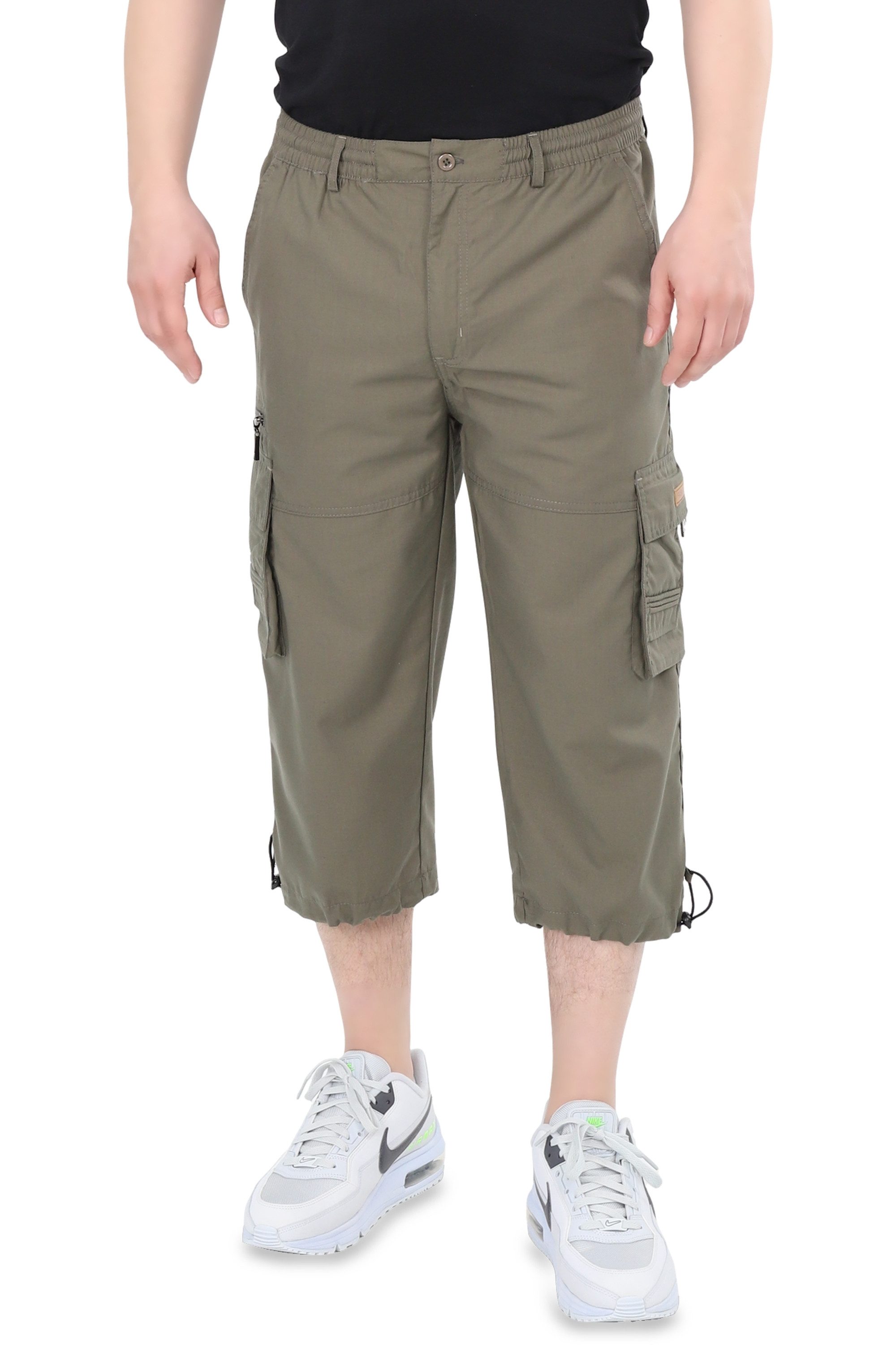 Ben Creek Cargobermudas QLH13 3/4 Bermuda mit Cargo Taschen, kurze Herren Hose, Capri mit Dehnbund