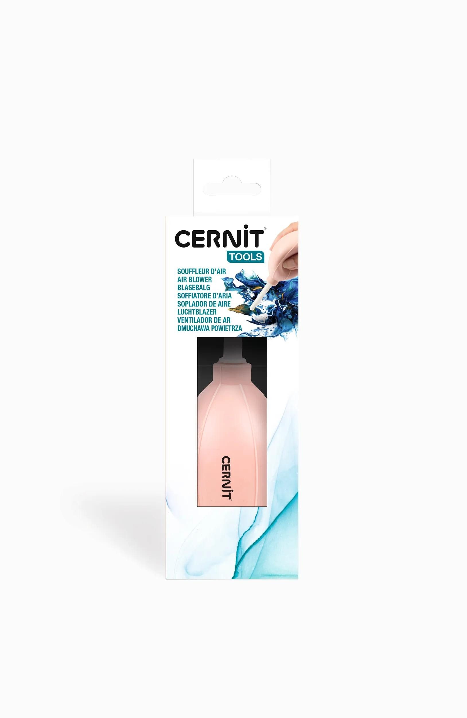 Cernit Modelliermasse 6x Blasebalg für Alkoholtinten, 5,5x5,5x18 cm - Rosa CE919C, Hilfsmittel