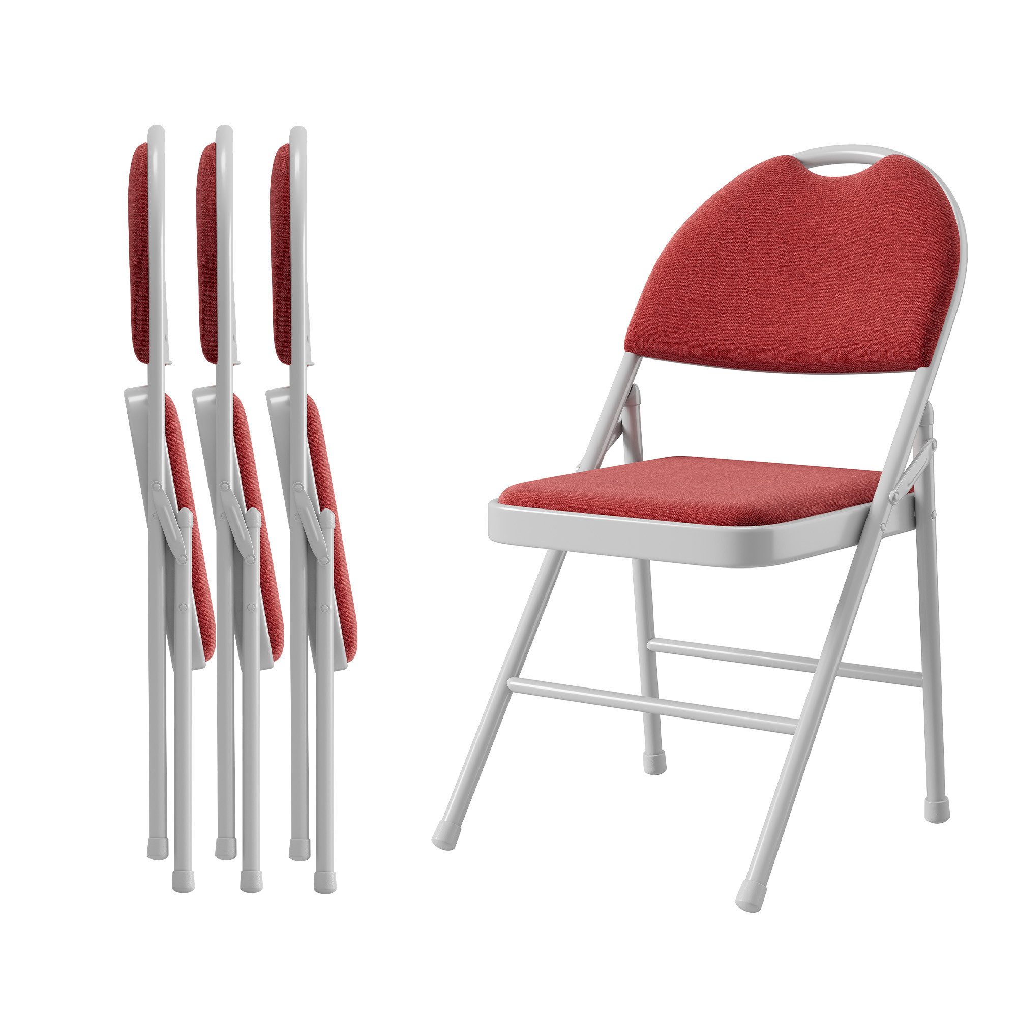 GarveeMore Klappstuhl Gästestuhl Klappstuhl Campingstuhl 2/4/6er Set Gartenstuhl (4 St)