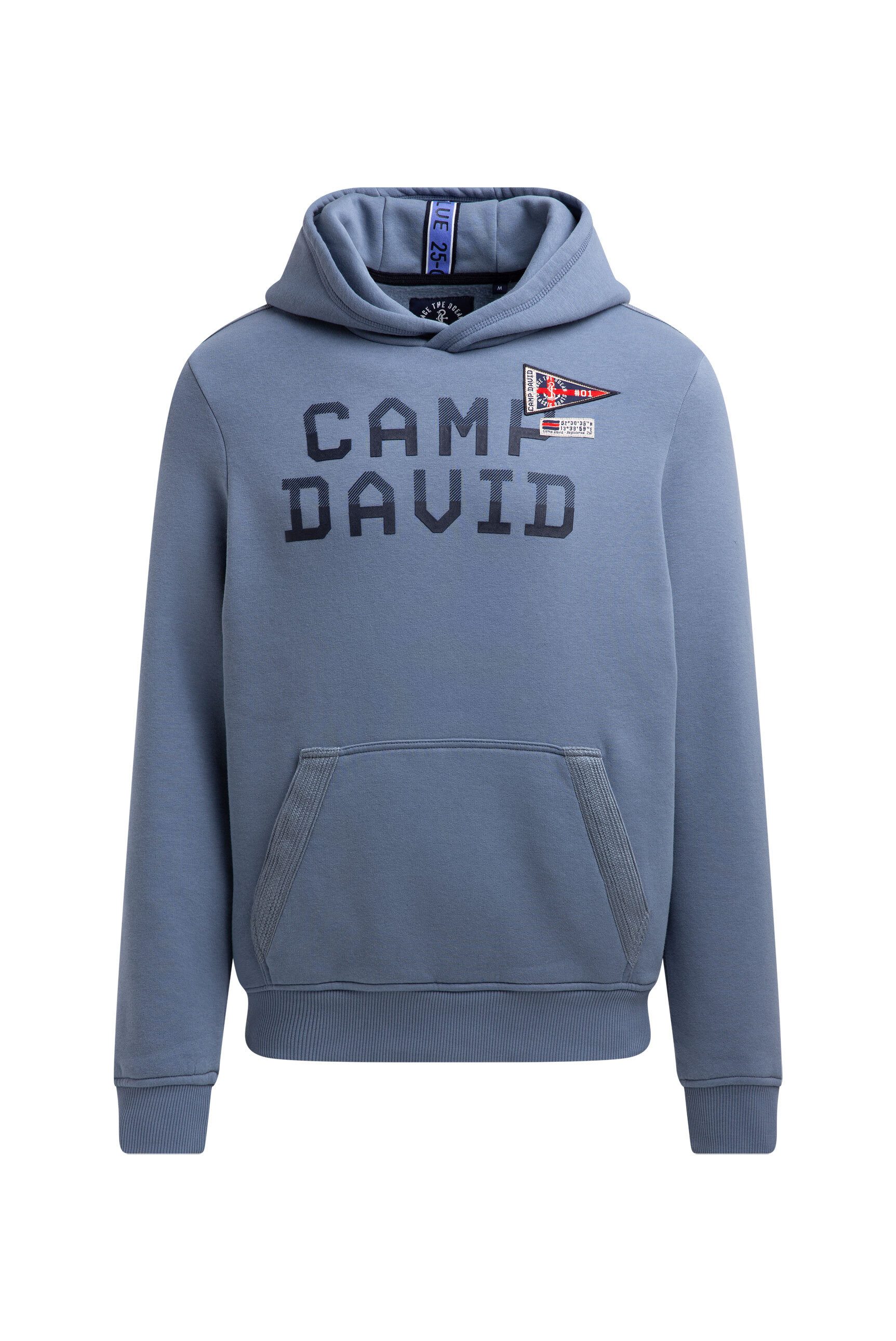 CAMP DAVID Kapuzensweatshirt mit Rippbündchen günstig online kaufen