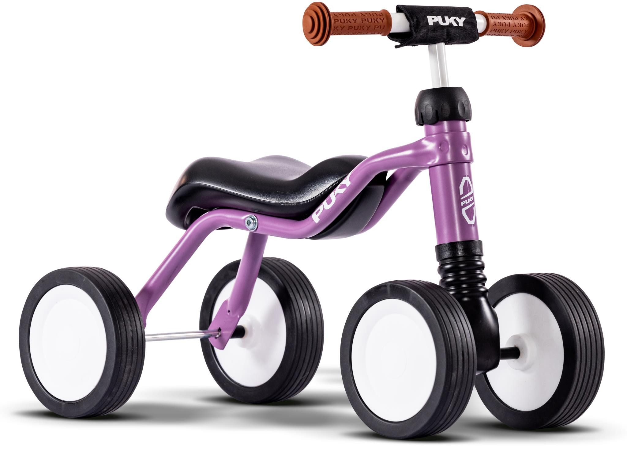 Kinderfahrzeug Lauflernhilfe PUKY Rutschfahrzeug WUTSCH mit Lenkerpolster perky purple