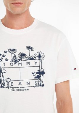 Tommy Jeans T-Shirt TJM HOMEGROWN WILD FLOWER TEE mit botanischem Logodruck