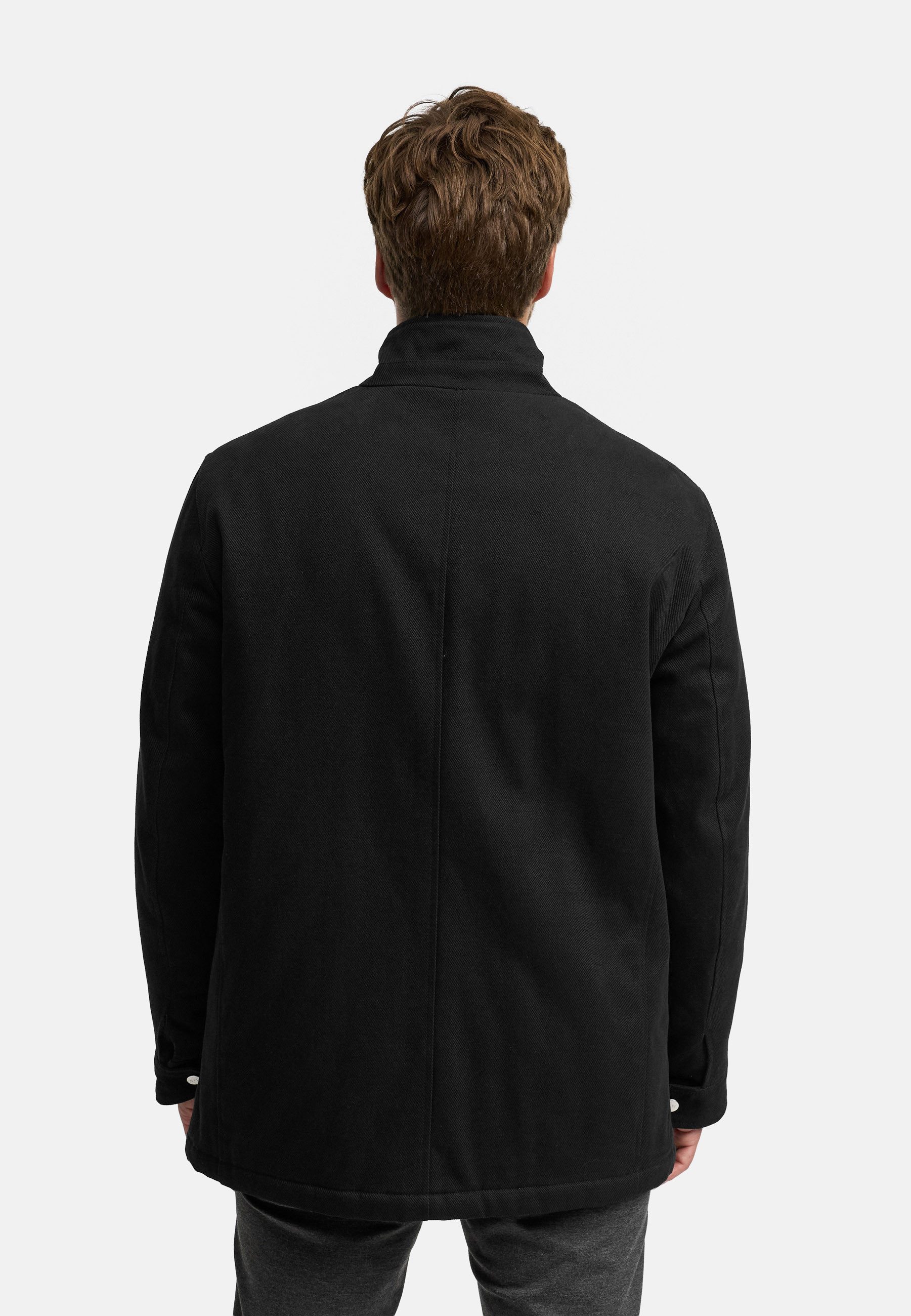 Jeff Sommerjacke Herren JFAntoine Wintermantel Herrenmantel aus strapazierfähigem Baumwoll-Twill mit Stehkragen