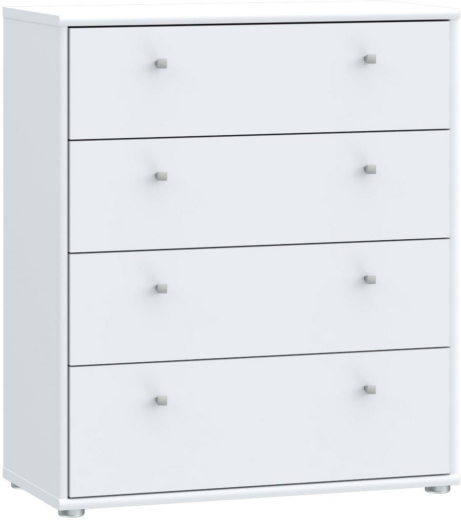 FORTE Kommode Tempra, Kommode, 4 Schubkästen, Höhe 85,5 cm, Breite 73,7 cm