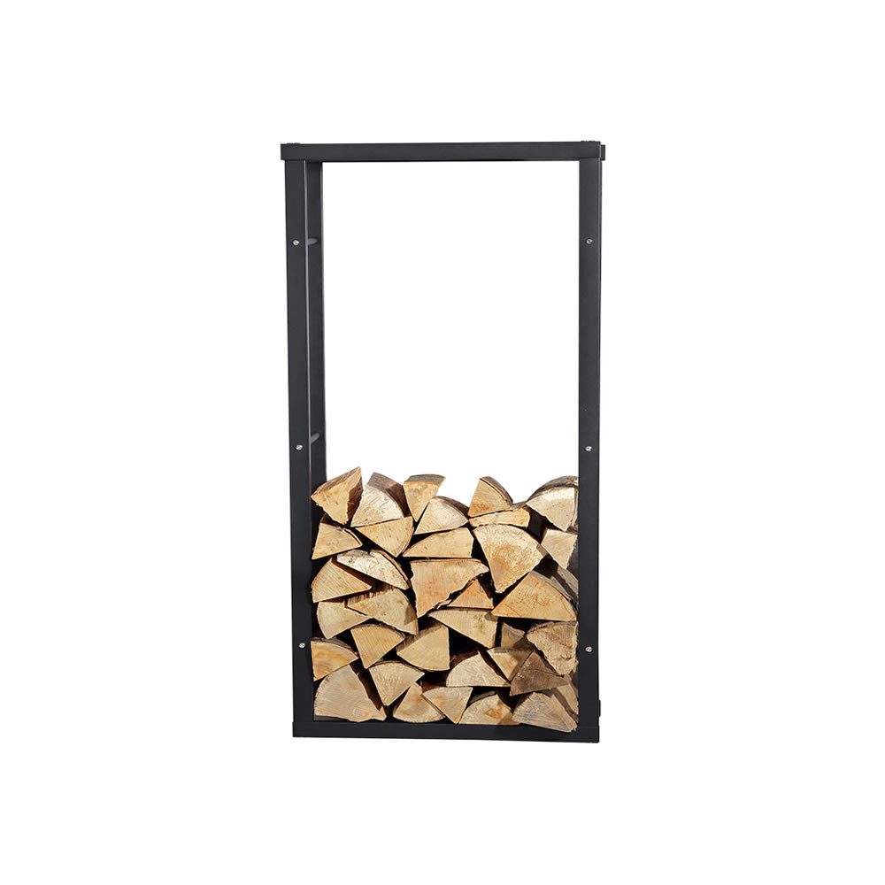Mucola Kaminholzregal Kaminholzständer Brennholzregal Kaminholzablage Holzregal, BxTxH:60x25x100 cm, (Stück, 1-St., Holzregal), Pulverbeschichtet