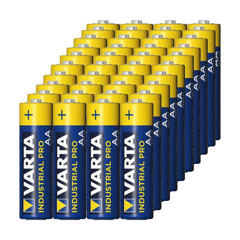 VARTA 40 x Varta Industrial Mignon AA LR6 4006 Alkaline Batterie 1,5 Volt Batterie