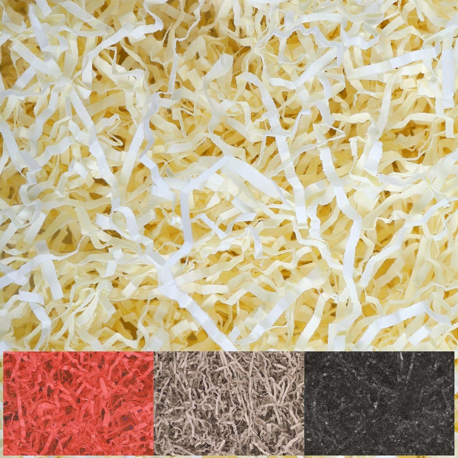 Creative Deco Bastelnaturmaterial Füllmaterial Geschenk aus Papier Stroh für Pakete 200 g