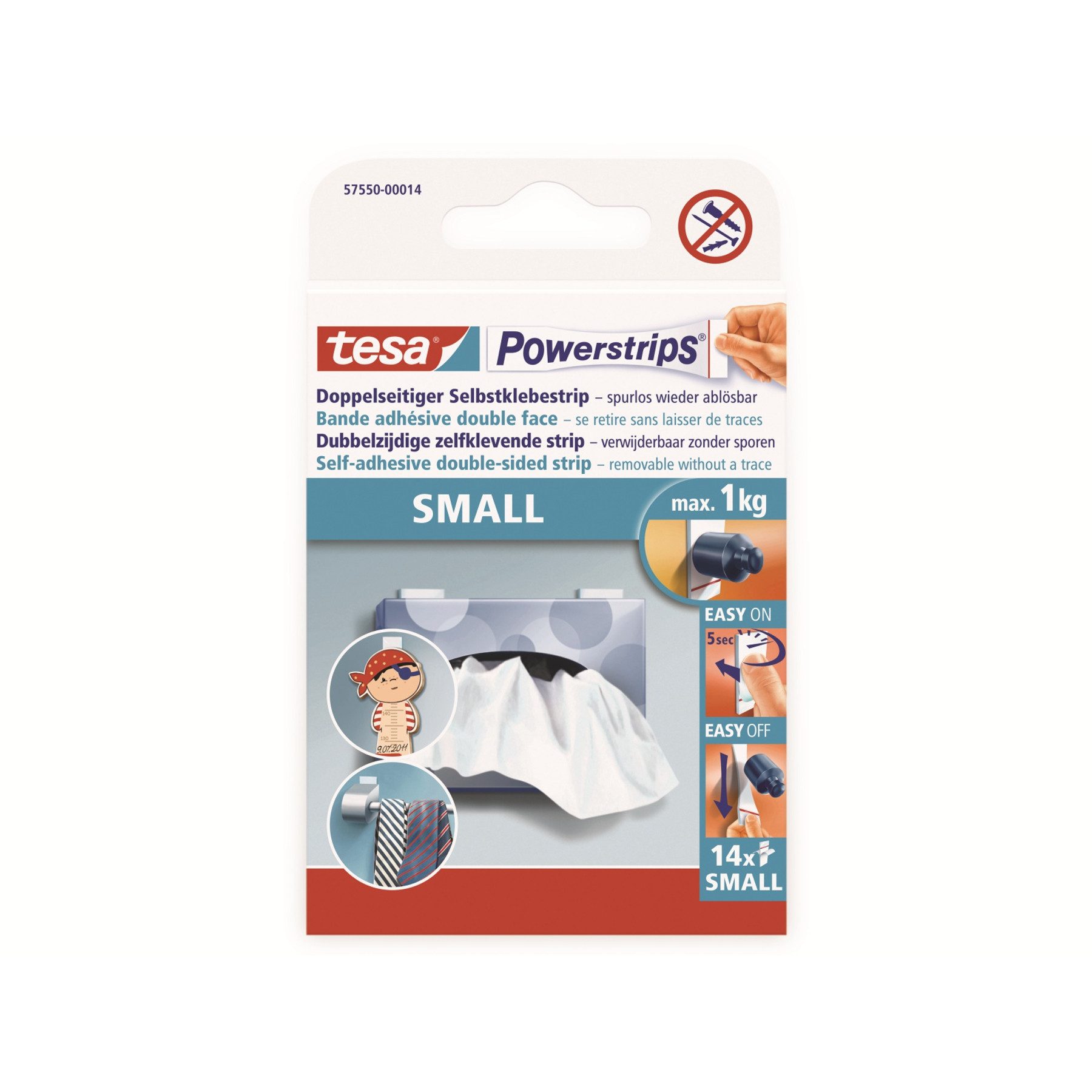 Klebeband TESA Powerstrips® Small, 57550-00014-21