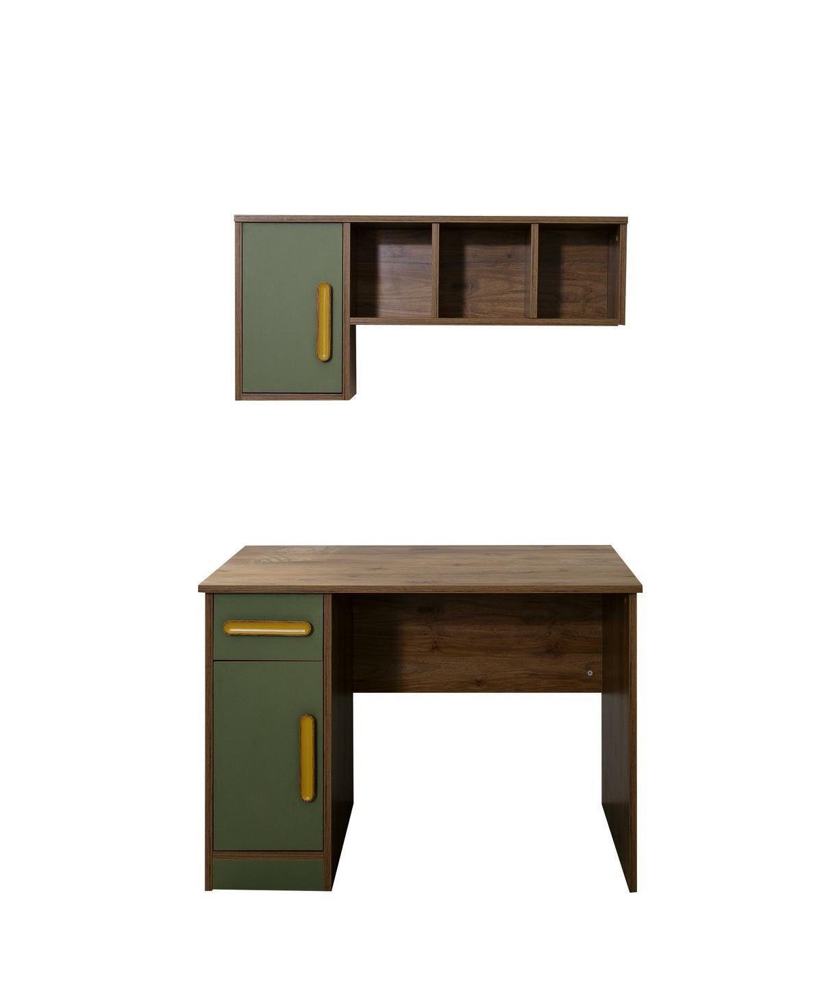 das Holztische Computertisch Computertisch für Möbel JVmoebel Braun Schreibtisch Kinderzimmer