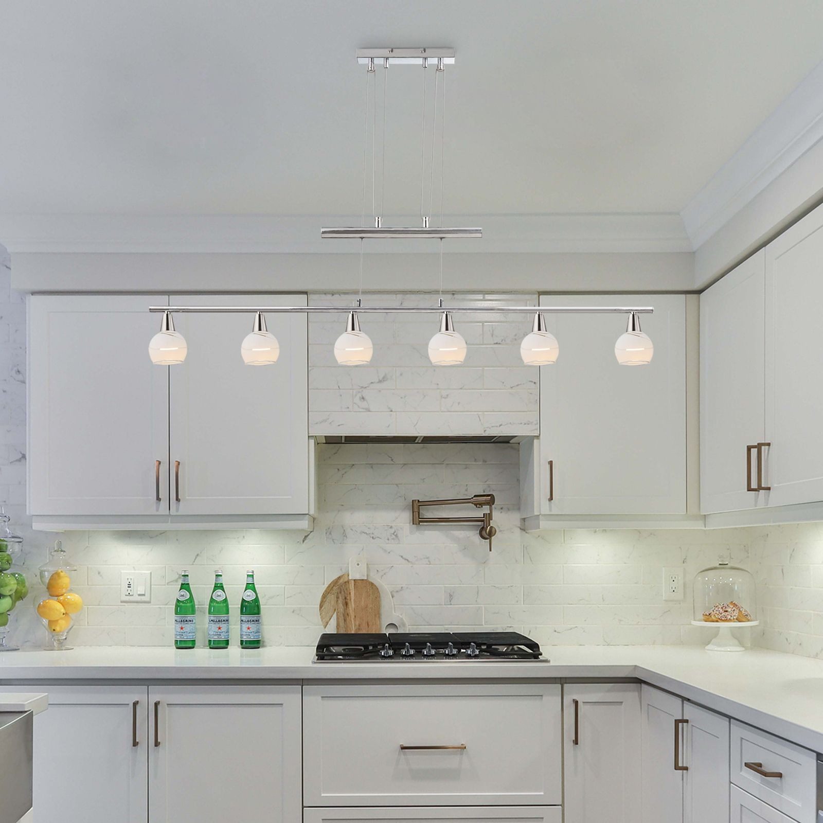 GLOBO LIGHTING Hängeleuchte Hängeleuchte Esszimmer LED Pendelleuchte Hängelampe Höhenverstellbar