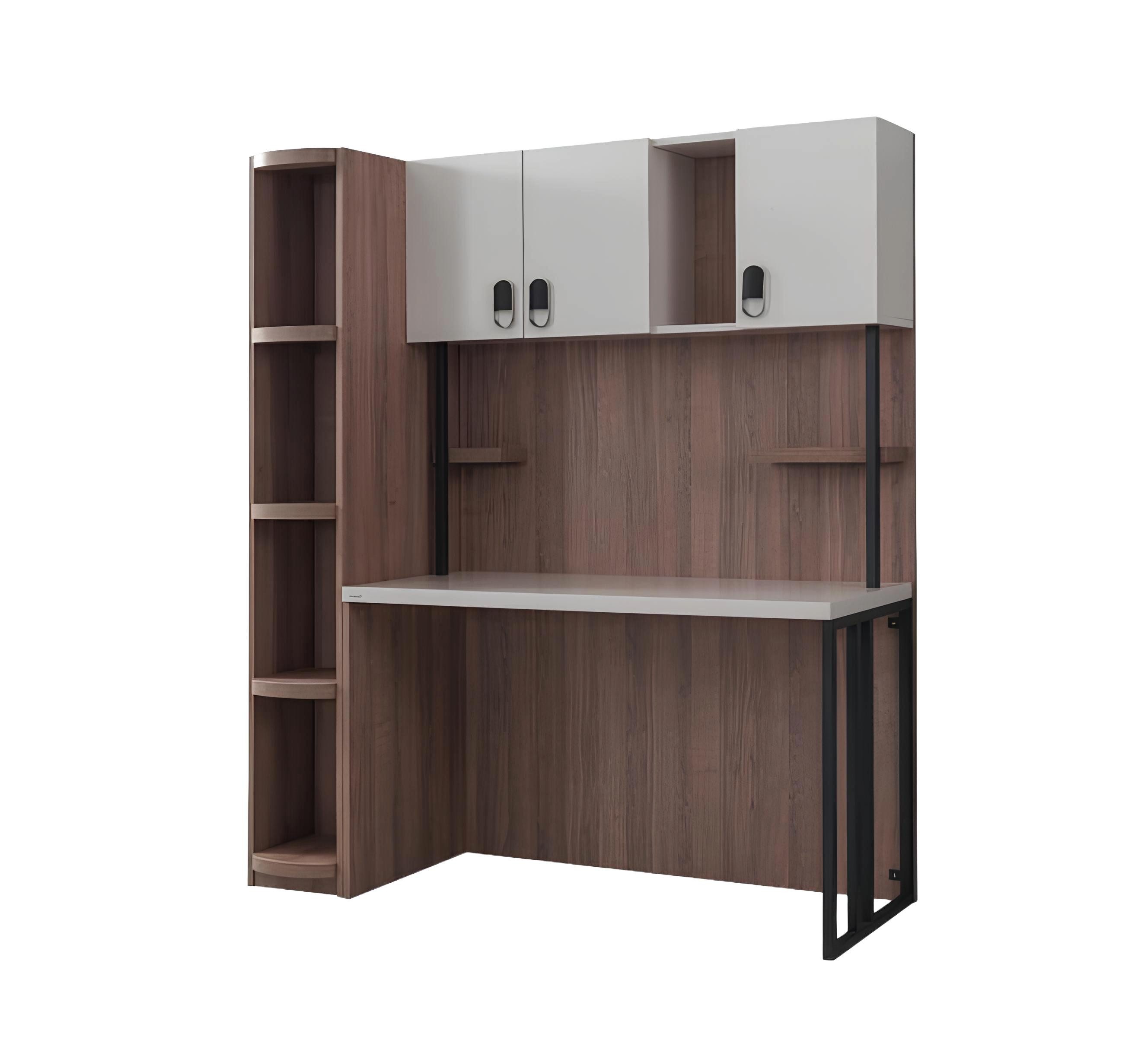 Xlmoebel Computertisch Set für das Jugendzimmer mit einem Schreibtisch, einem Bücherregal und (2tlg.Set(Schreibtisch+Buecherregal), Hergestellt in Europa