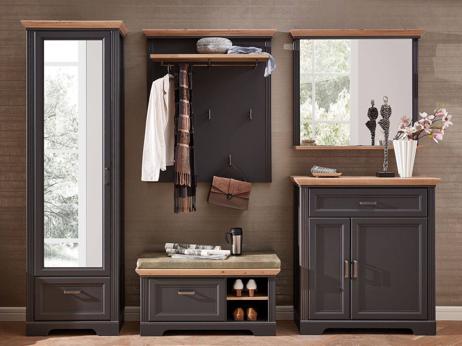 Innostyle Garderoben-Set 280 x 204 x 41 cm (B/H/T), (5-St)